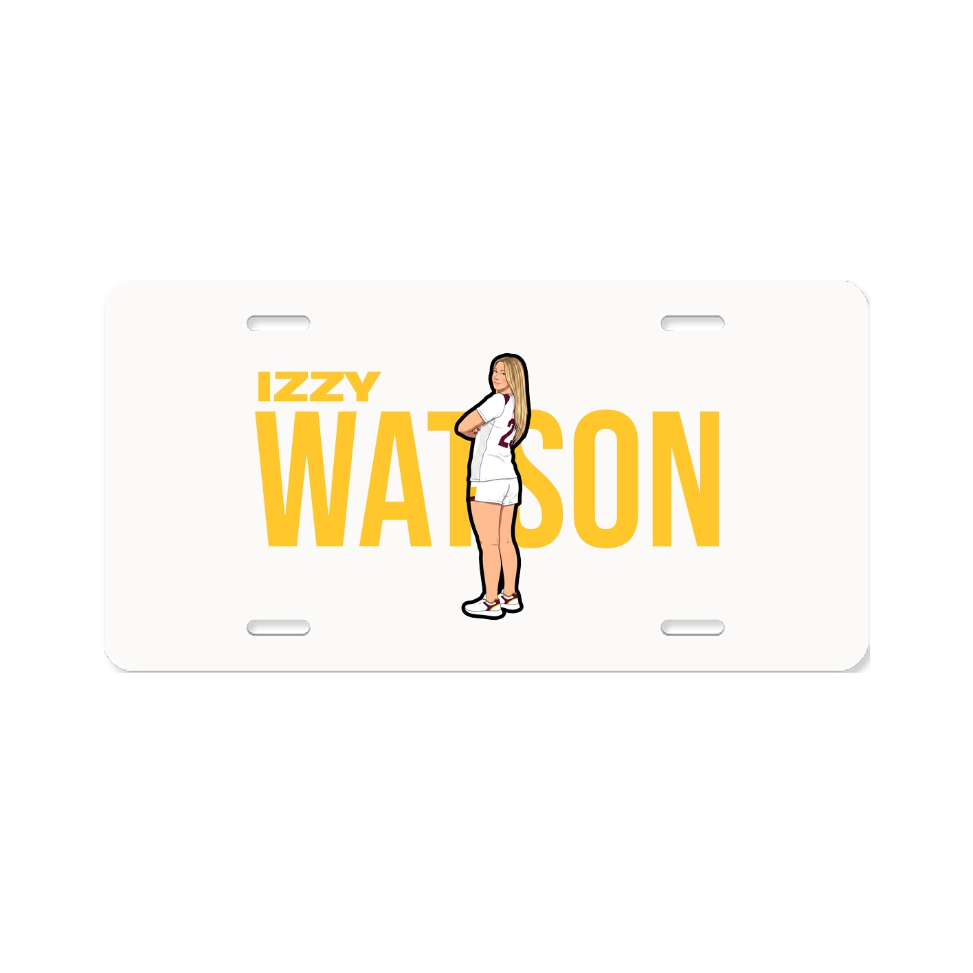 License Plate — Player Name in Classic