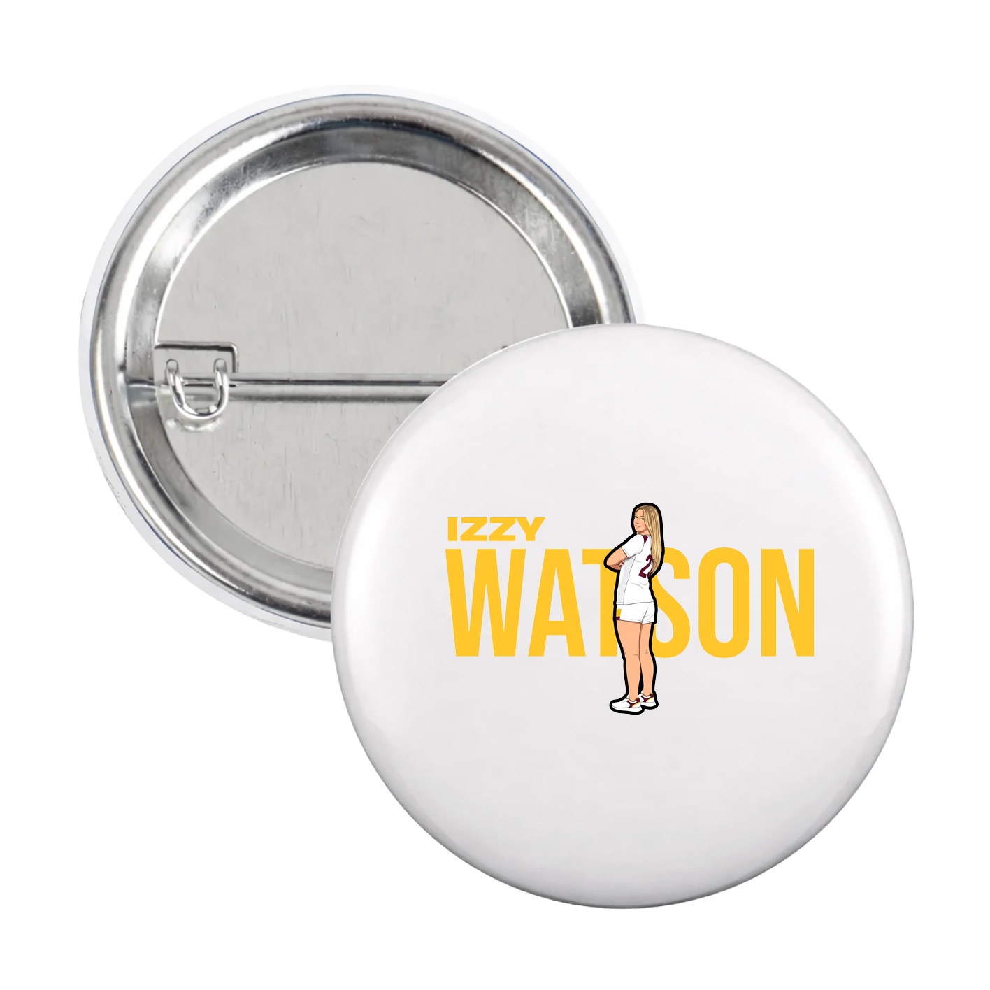 Game Day Button — Player Name in White
