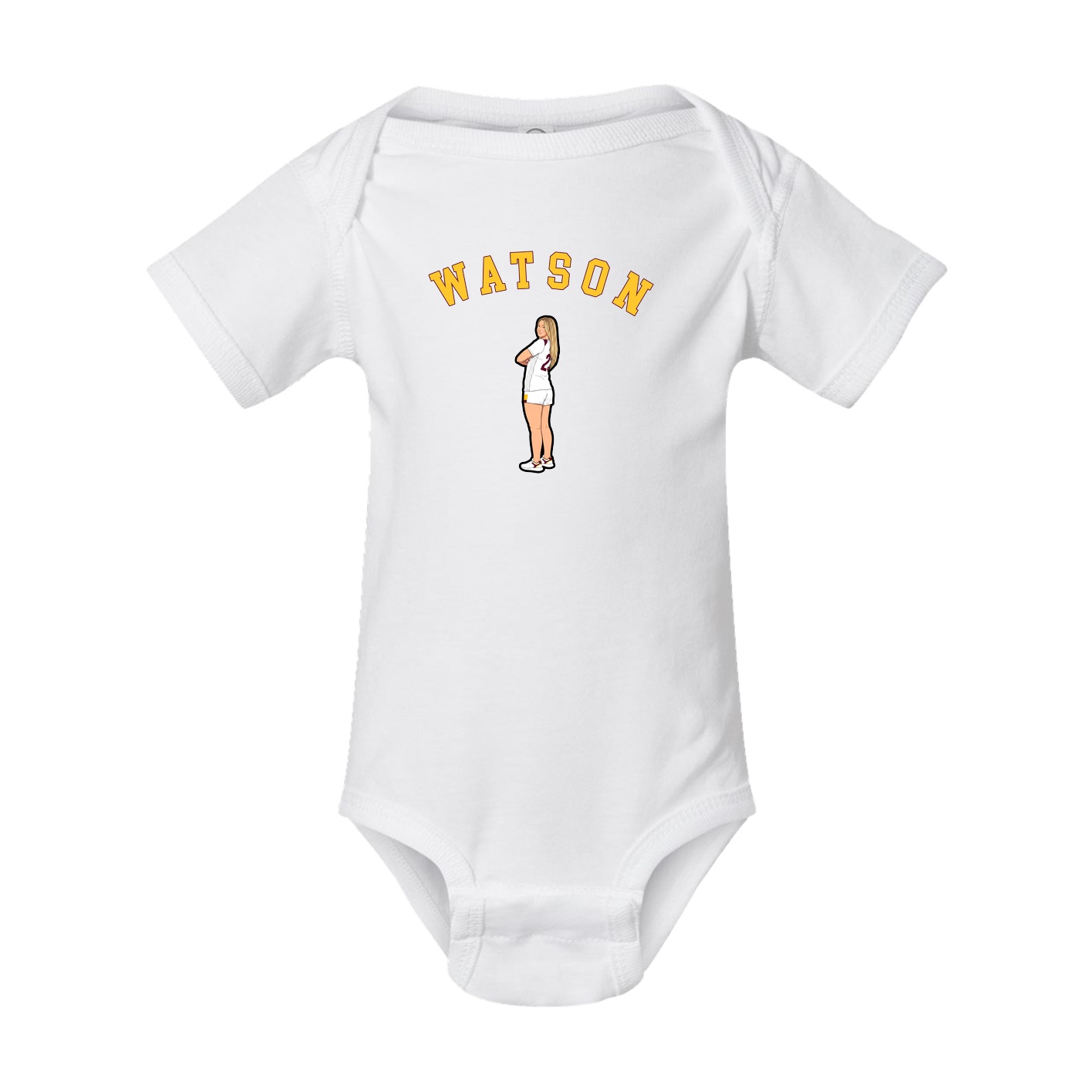 Baby Onesie — Shirsey Arch in White