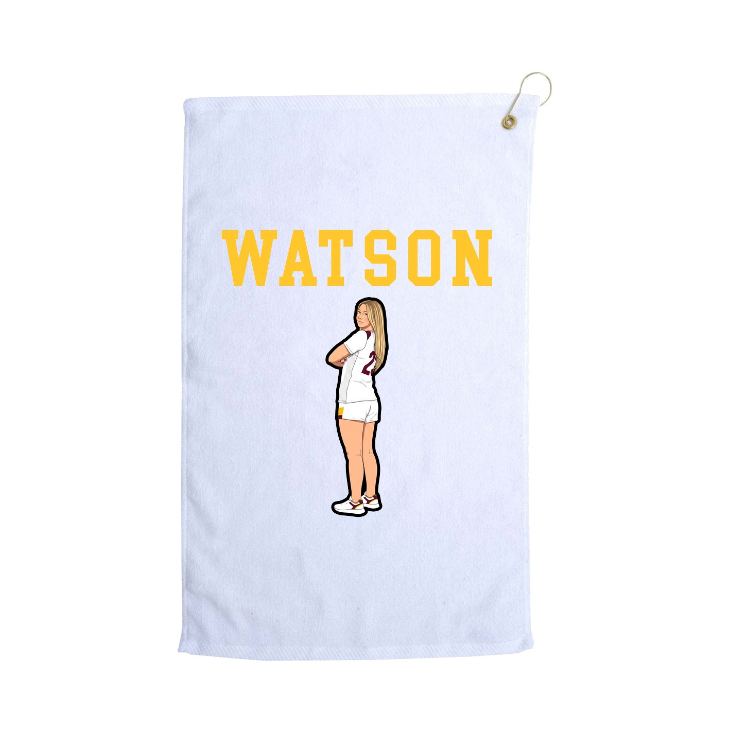 Golf Towel — Shirsey in White