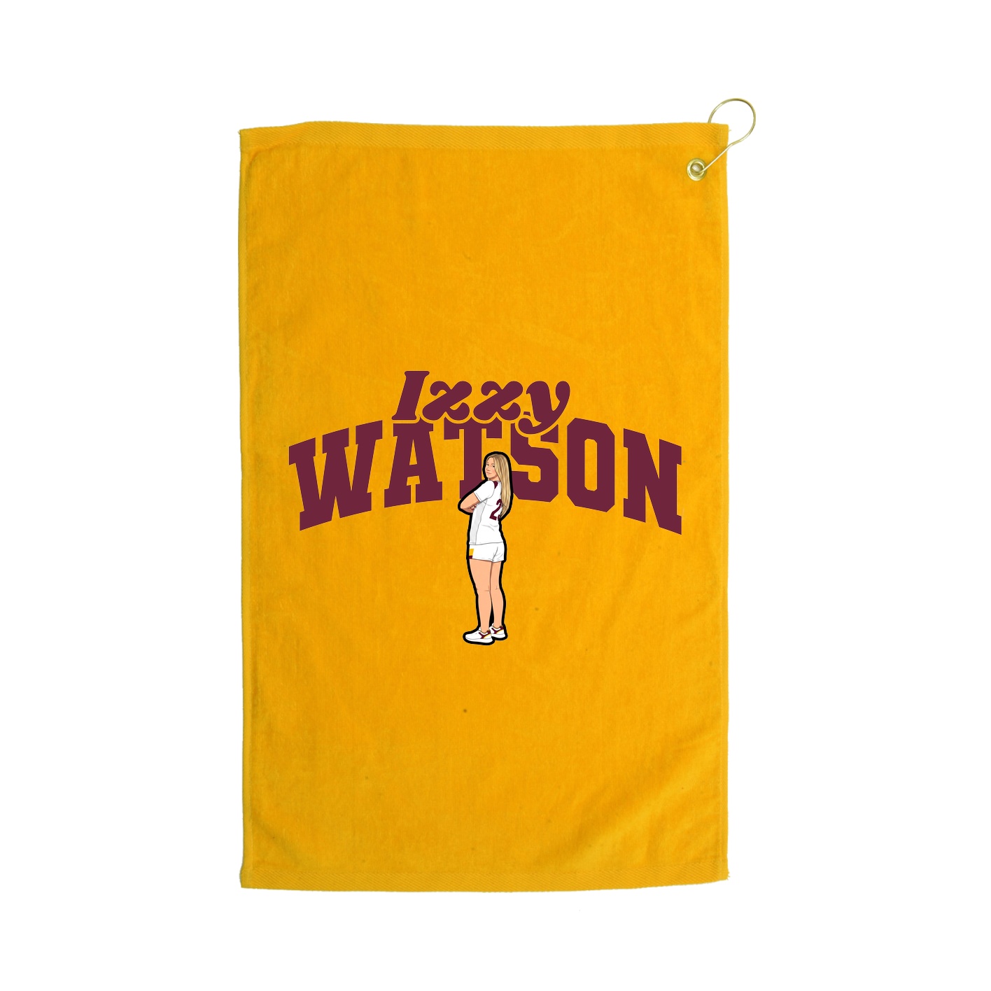 Golf Towel — Signature Arch in Gold