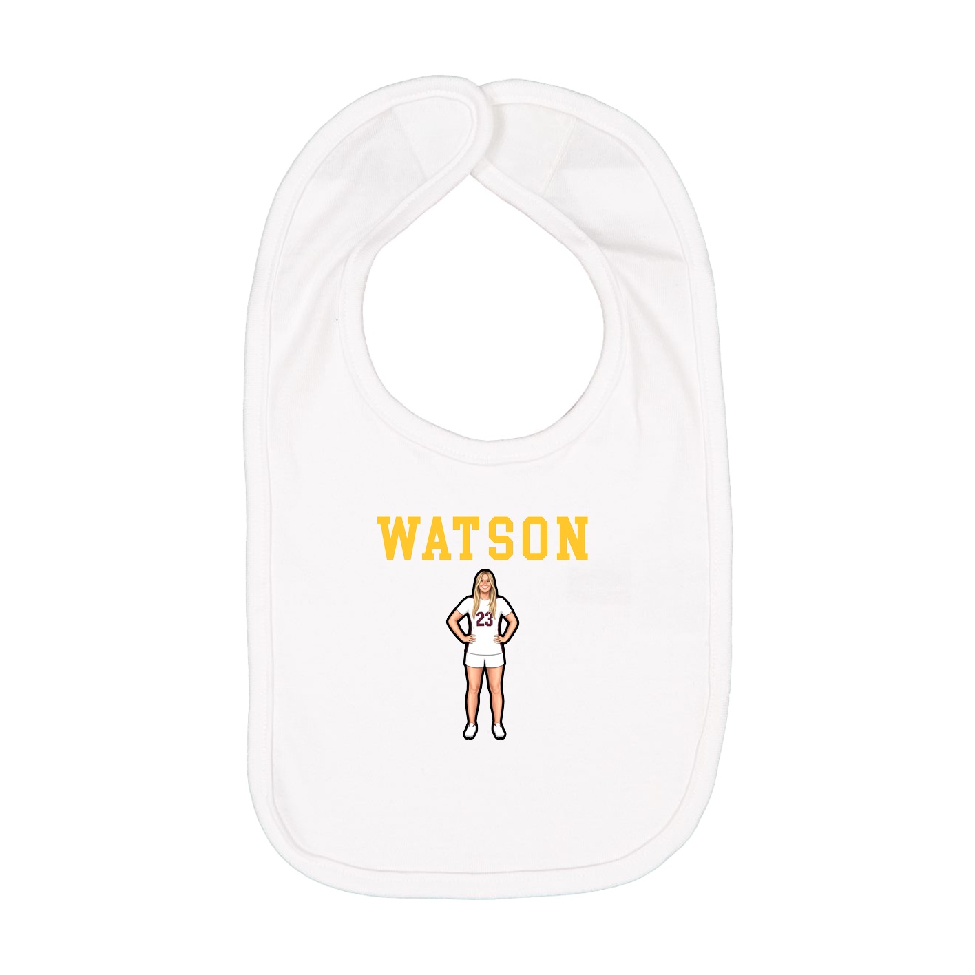 Infant Bib — Shirsey in White