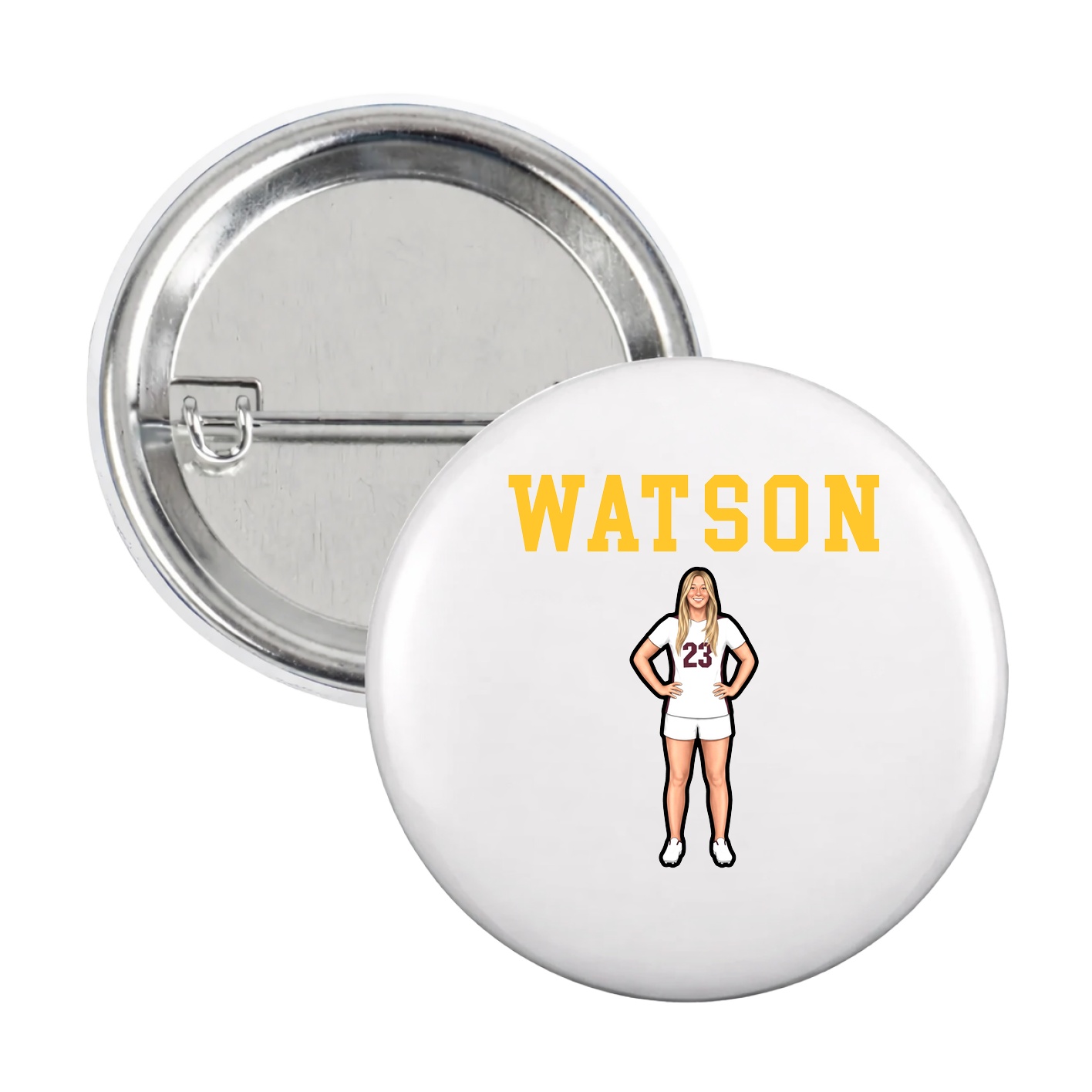 Game Day Button — Shirsey in White