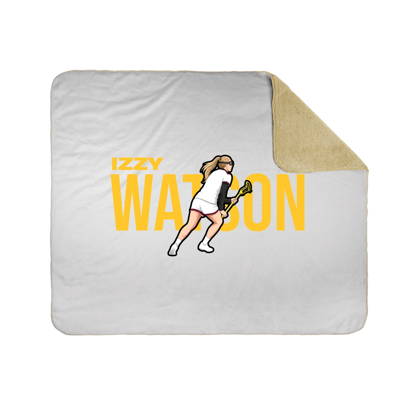 Throw Blanket — Player Name in White