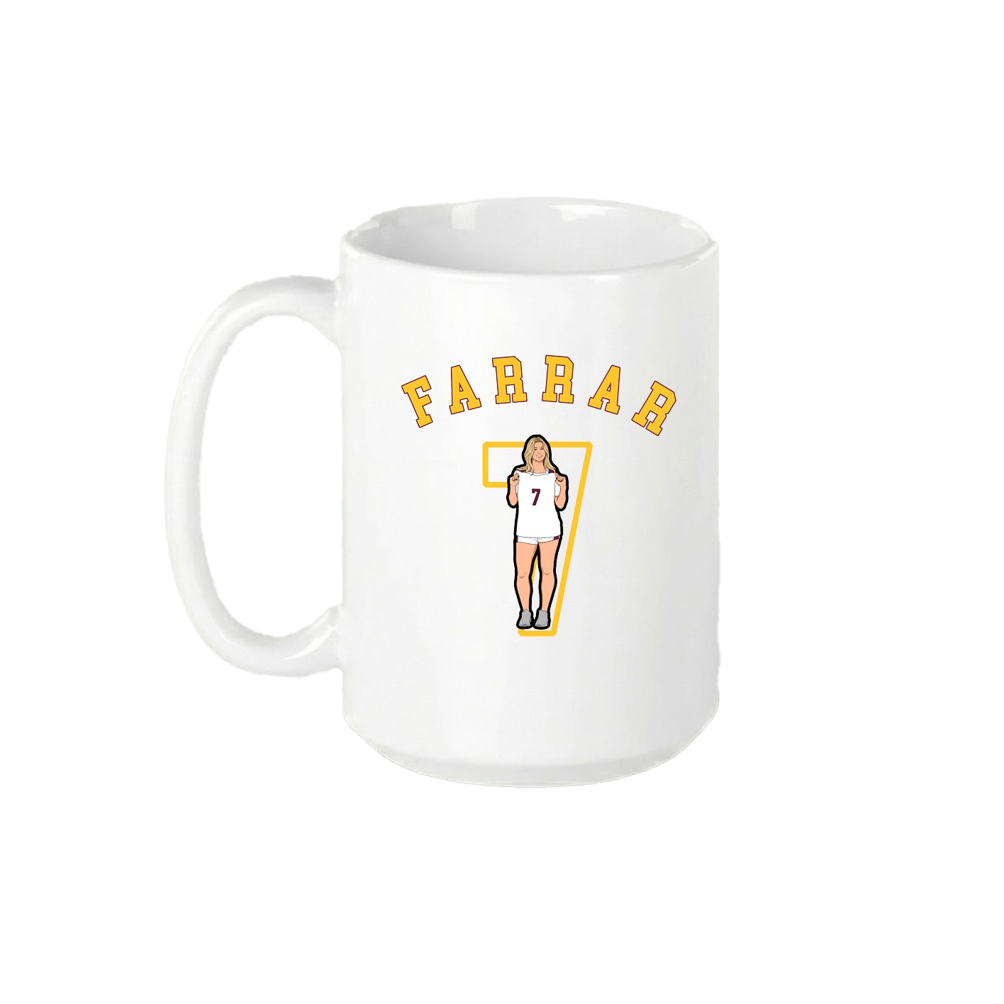 15oz Coffee Mug — Shirsey Arch in White