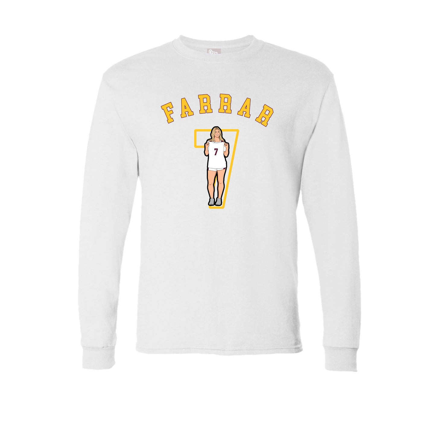 Long Sleeve Tee — Shirsey Arch in White
