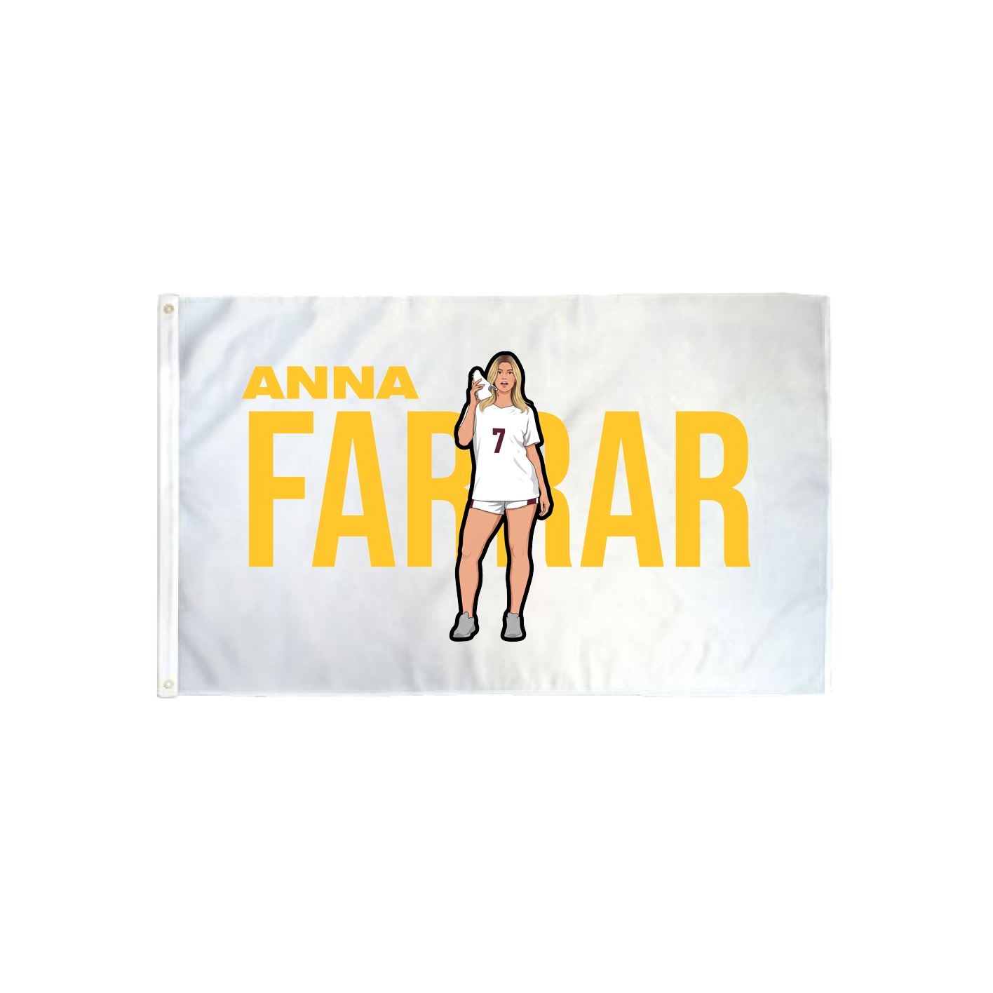 3x5 Flag — Player Name in Classic