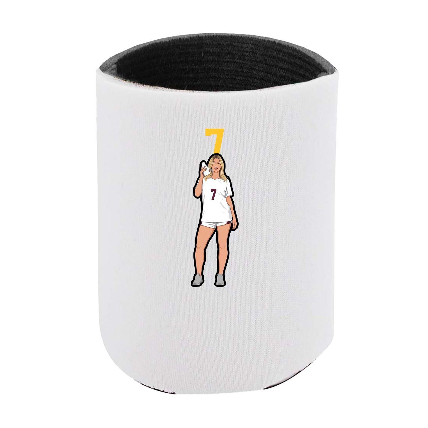Can Holder — Number Top in White