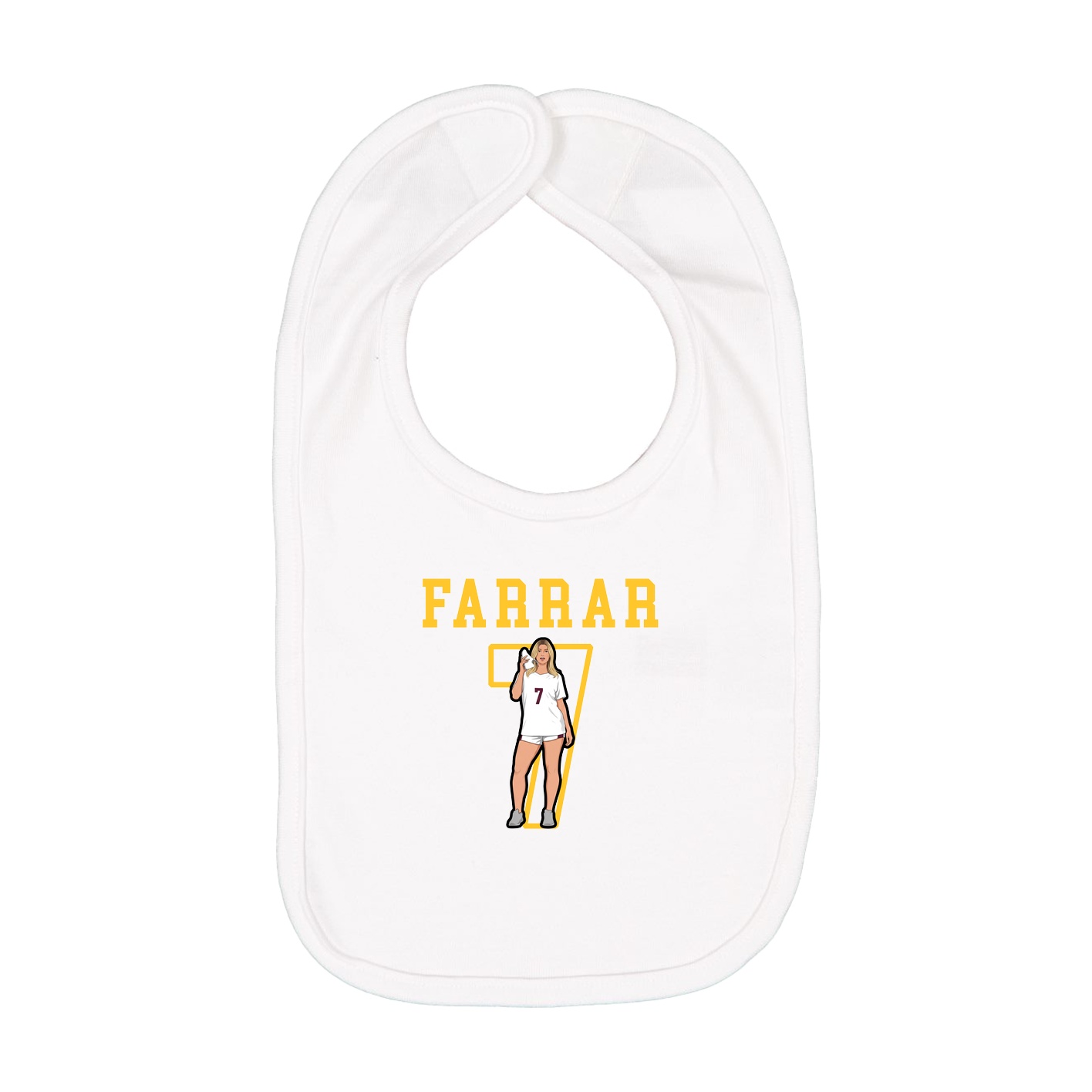 Infant Bib — Shirsey in White