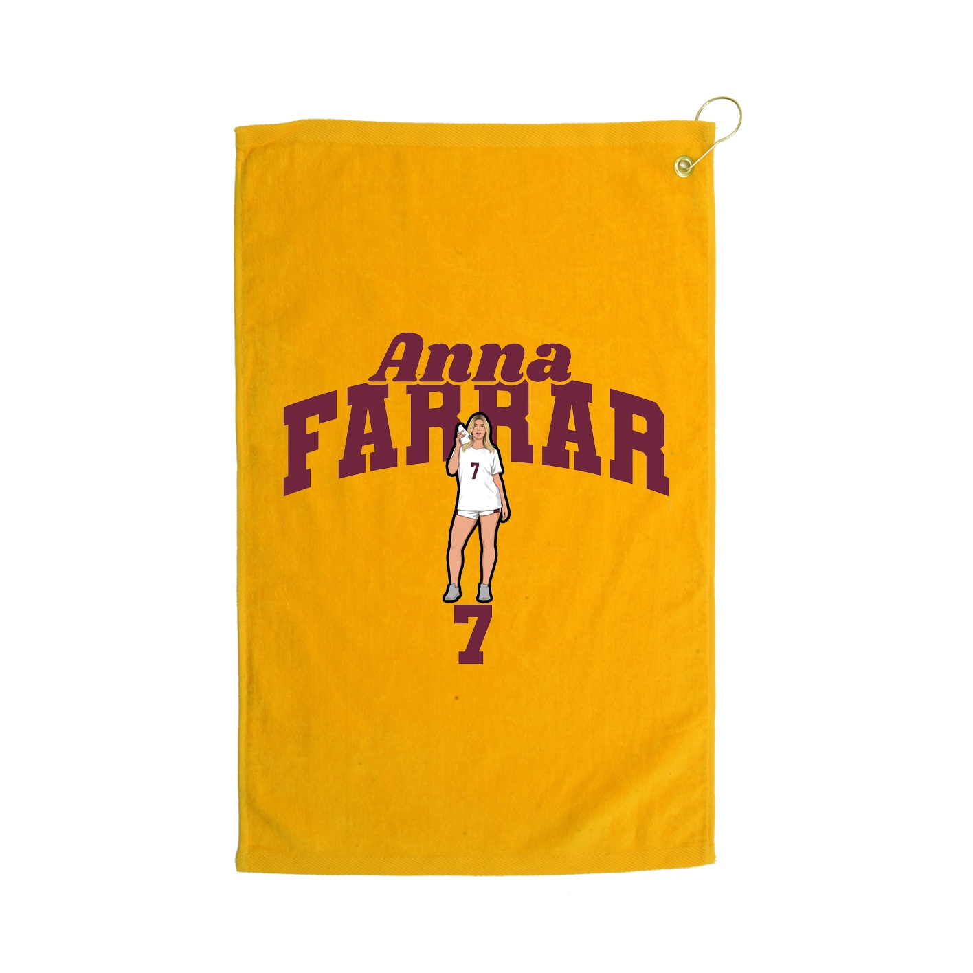 Golf Towel — Signature Arch in Gold
