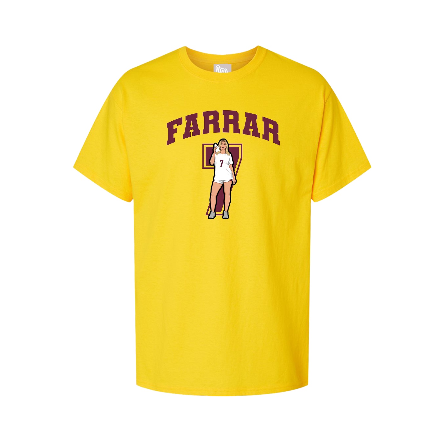 Youth Tee — Number in Gold