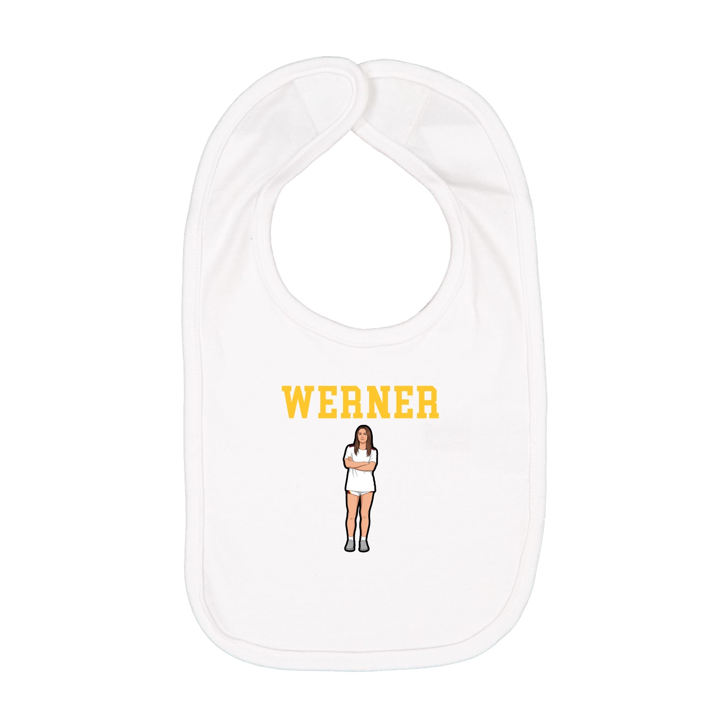 Infant Bib — Shirsey in White