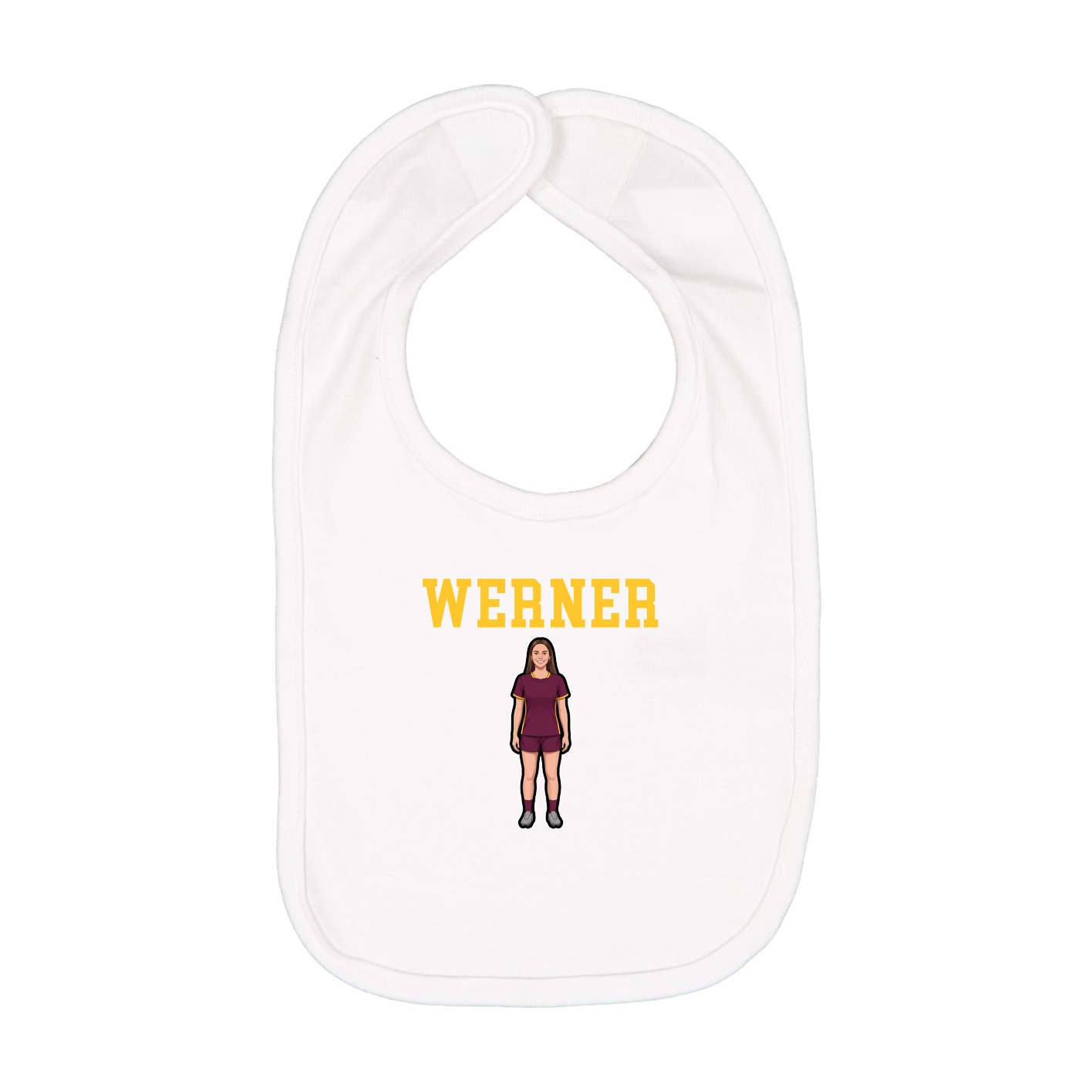 Infant Bib — Shirsey in White