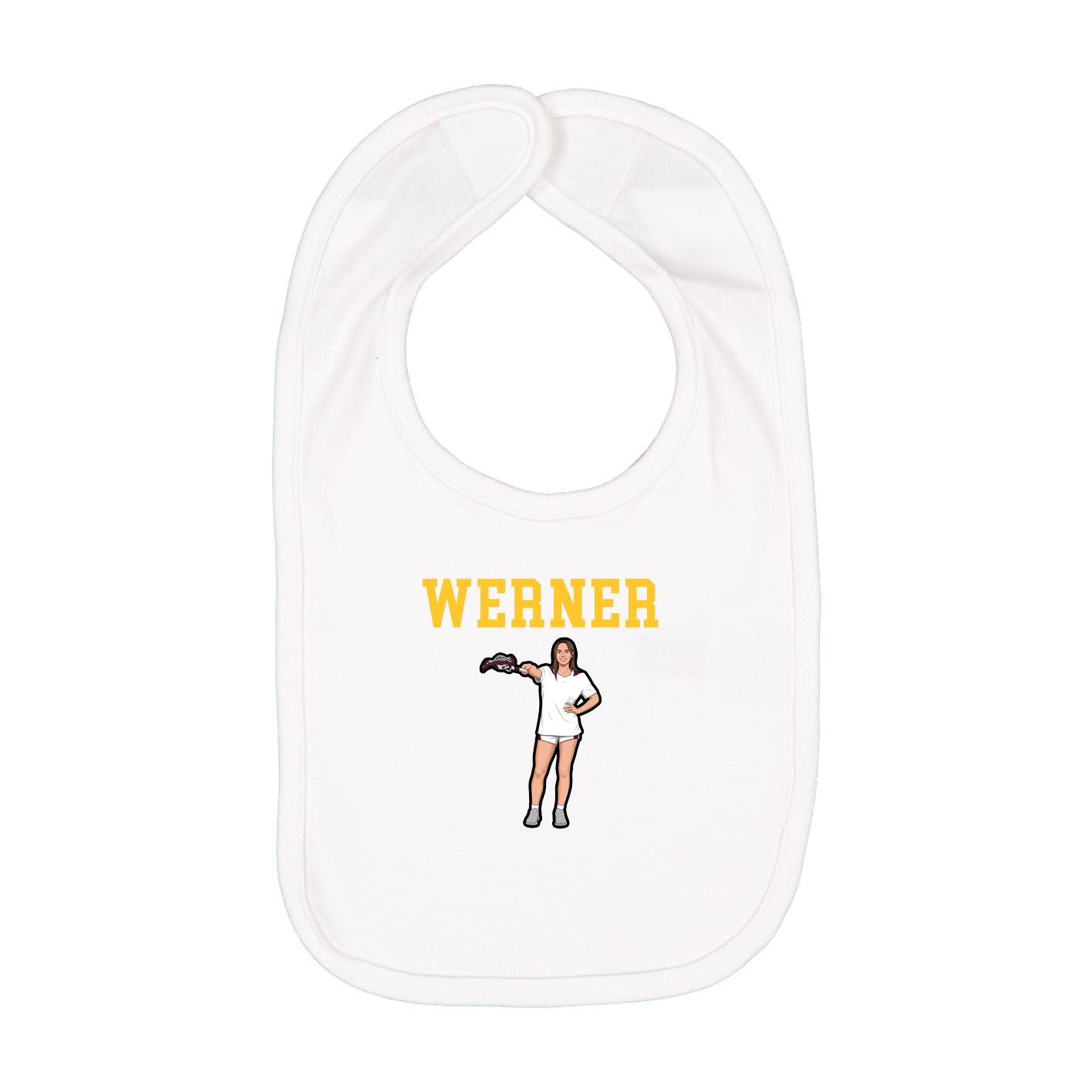 Infant Bib — Shirsey in White