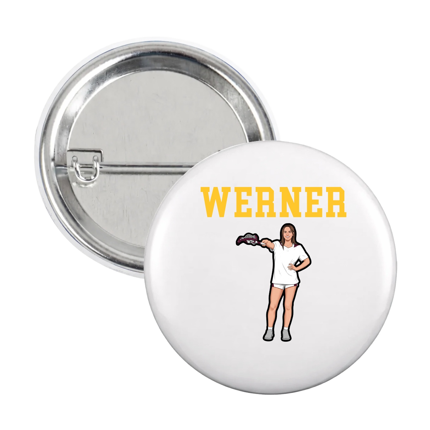 Game Day Button — Shirsey in White