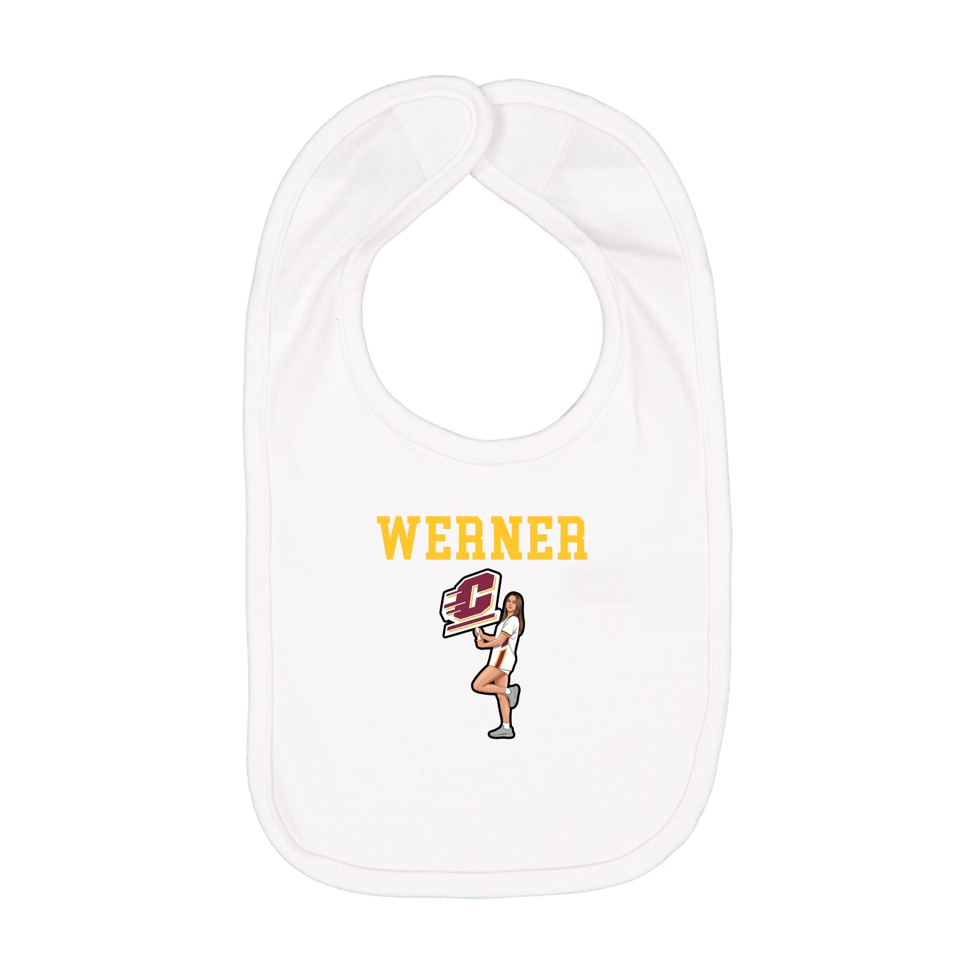 Infant Bib — Shirsey in White