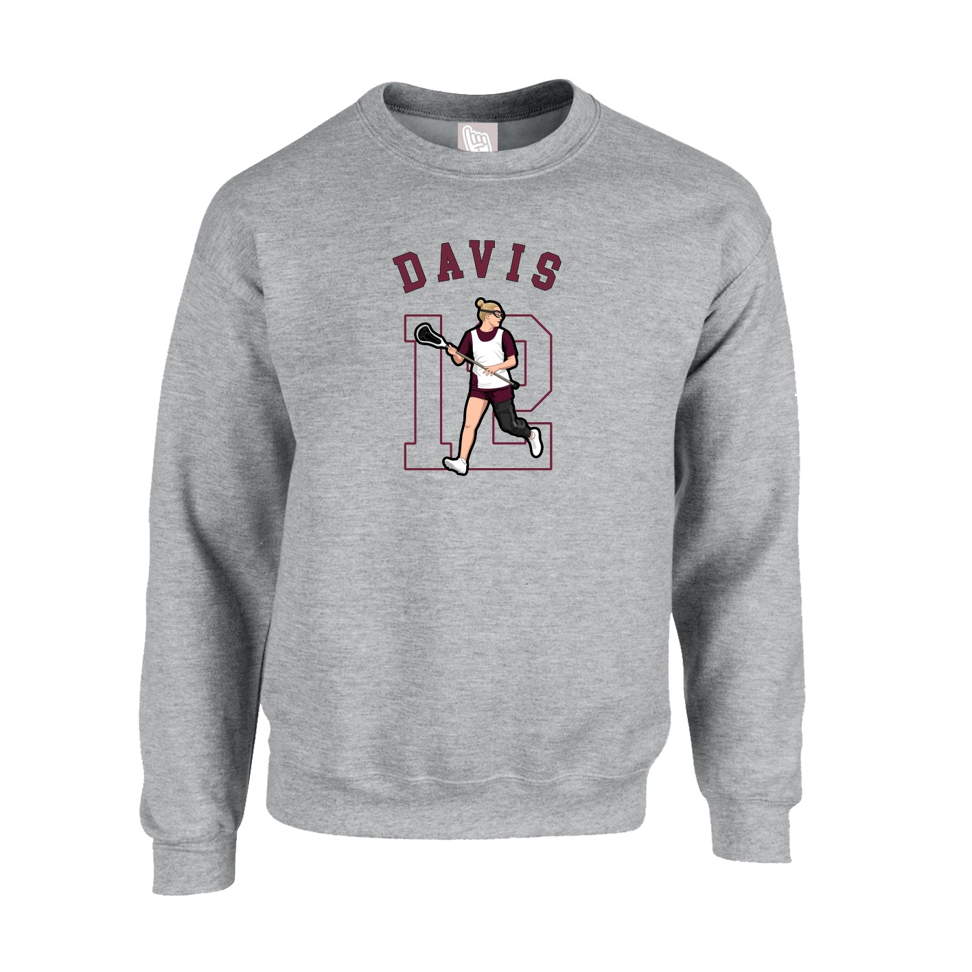 Fleece Crew — Shirsey Arch in Grey