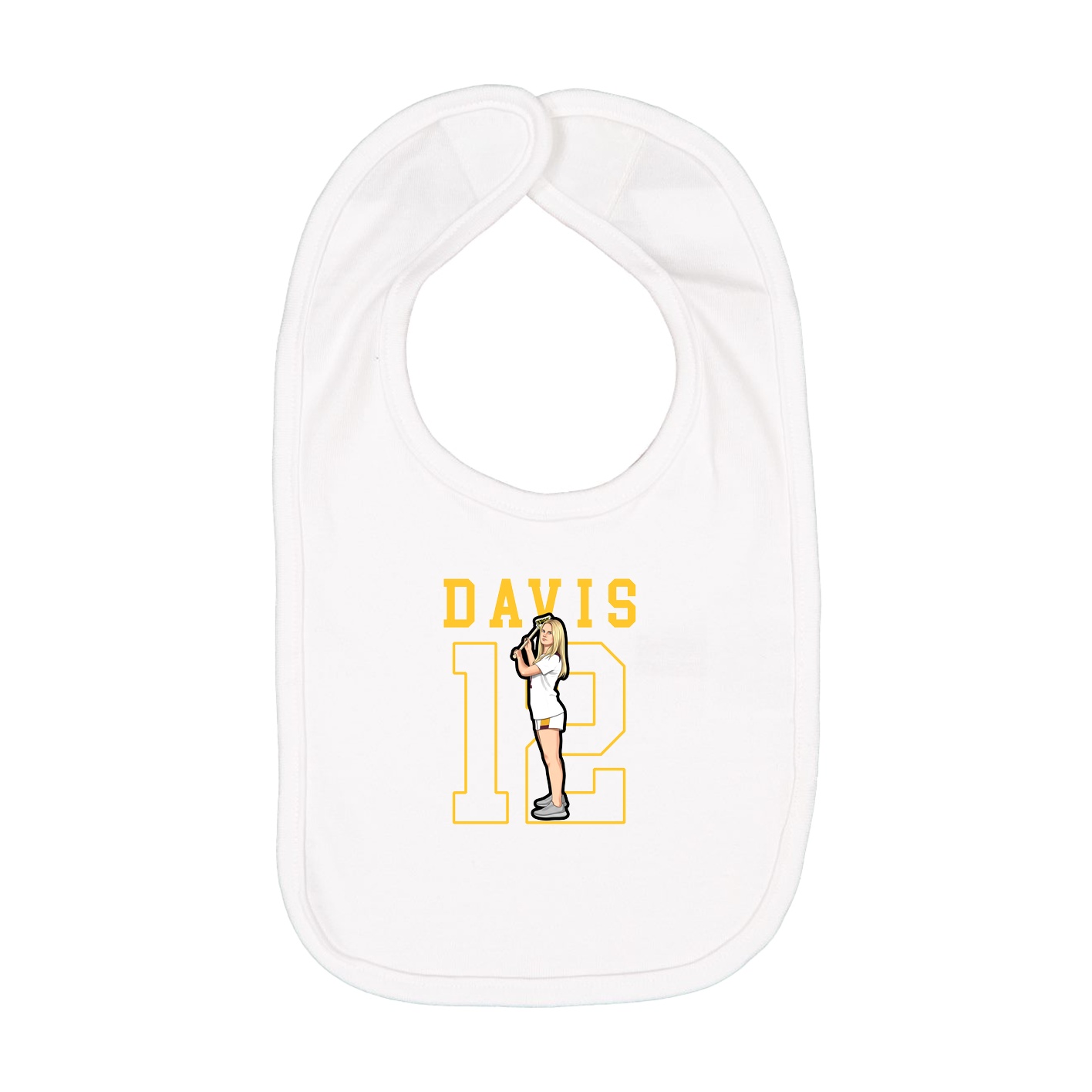 Infant Bib — Shirsey in White