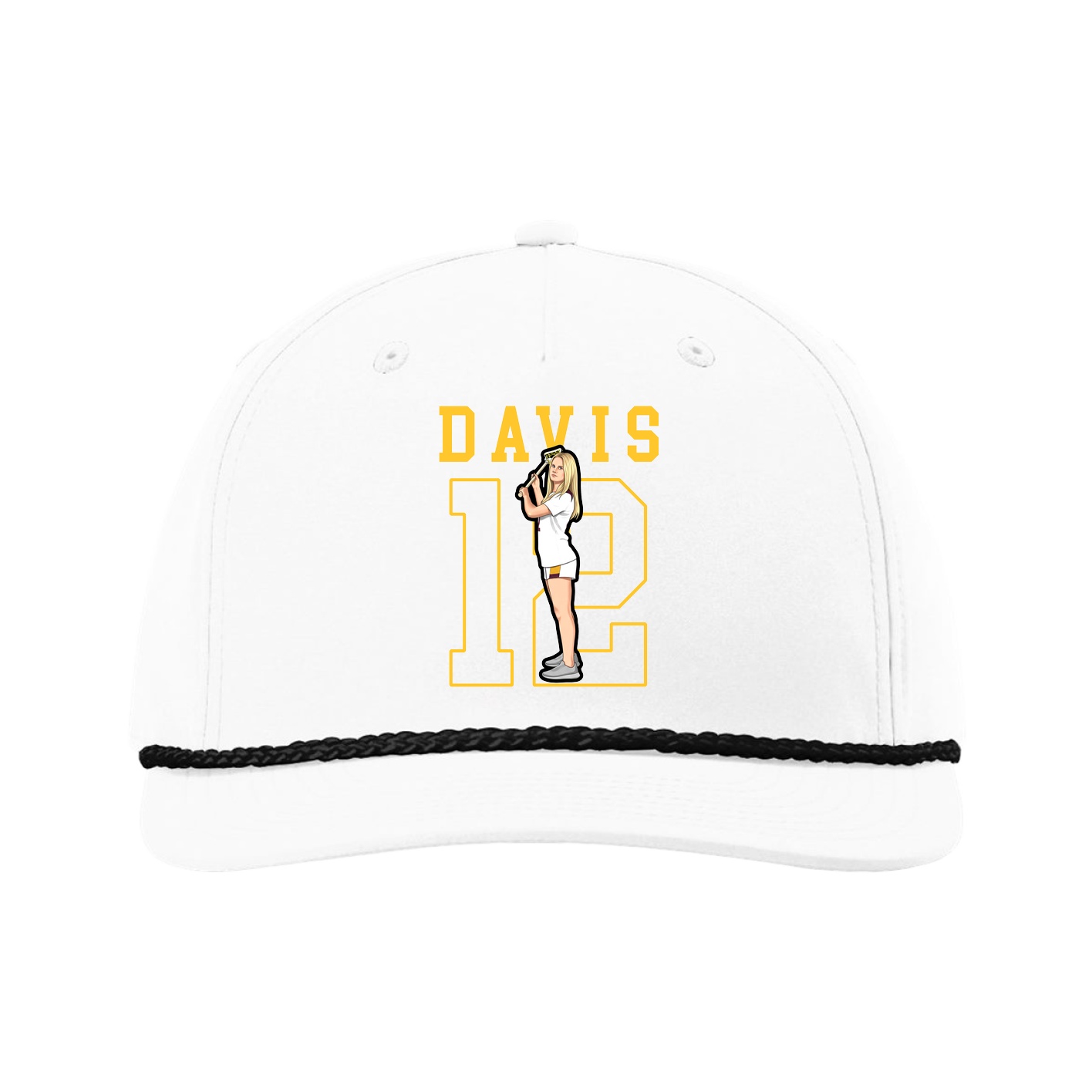 Five-Panel Classic Rope Cap — Shirsey in White