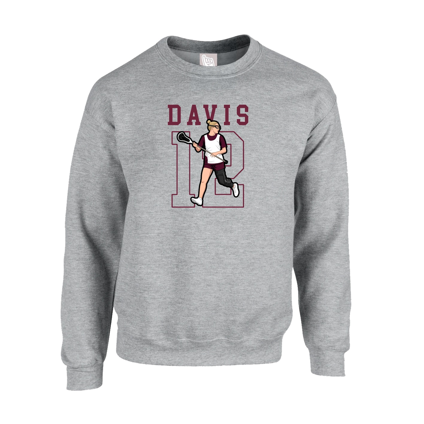 Fleece Crew — Shirsey in Grey