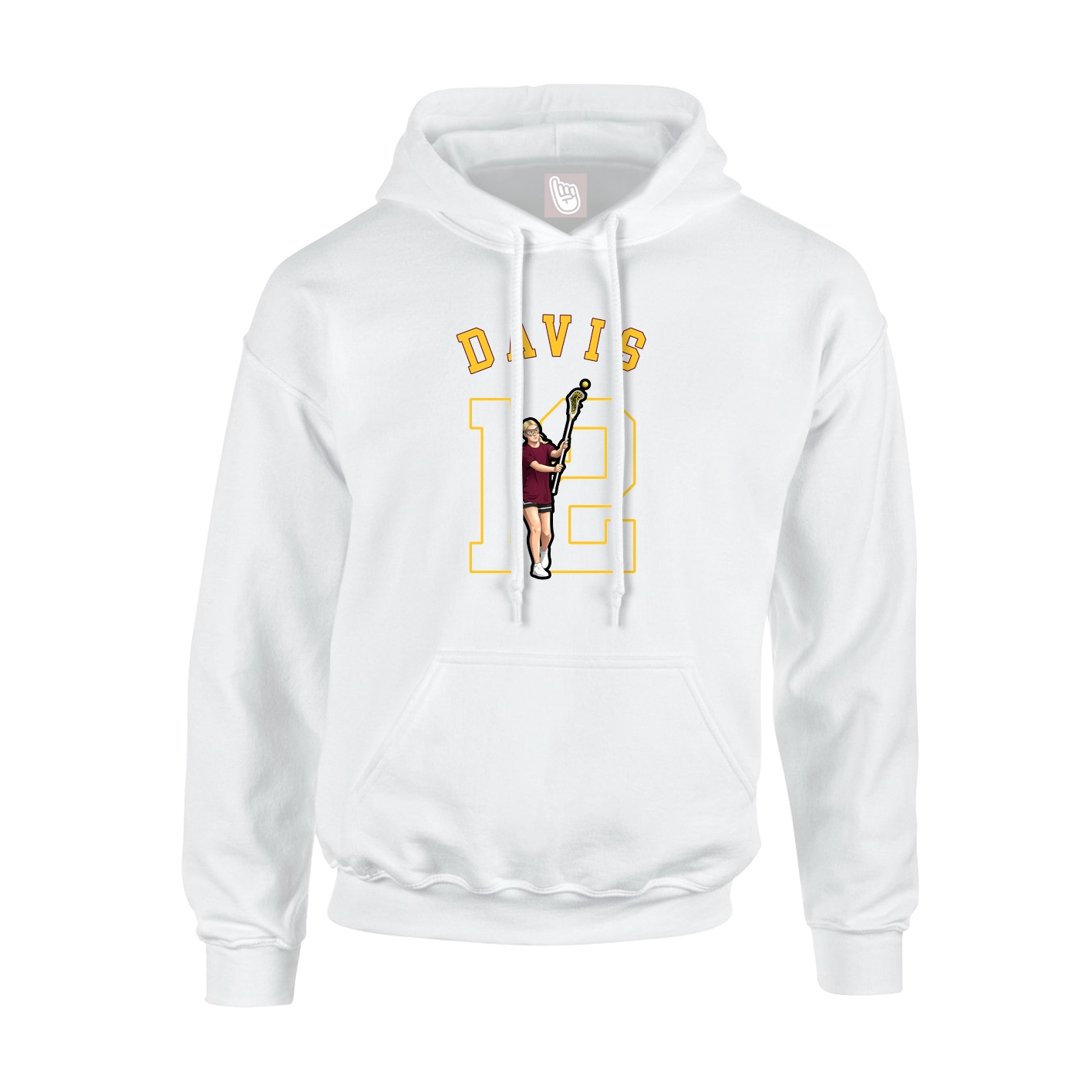 Hoodie — Shirsey Arch in White