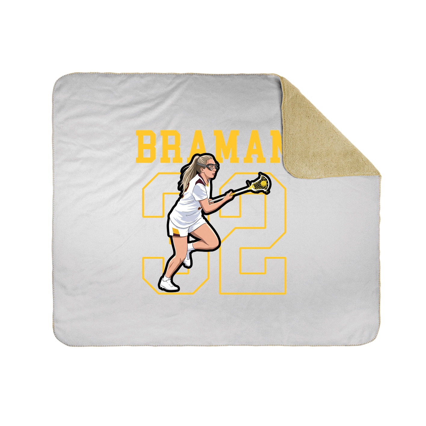 Throw Blanket — Shirsey in White