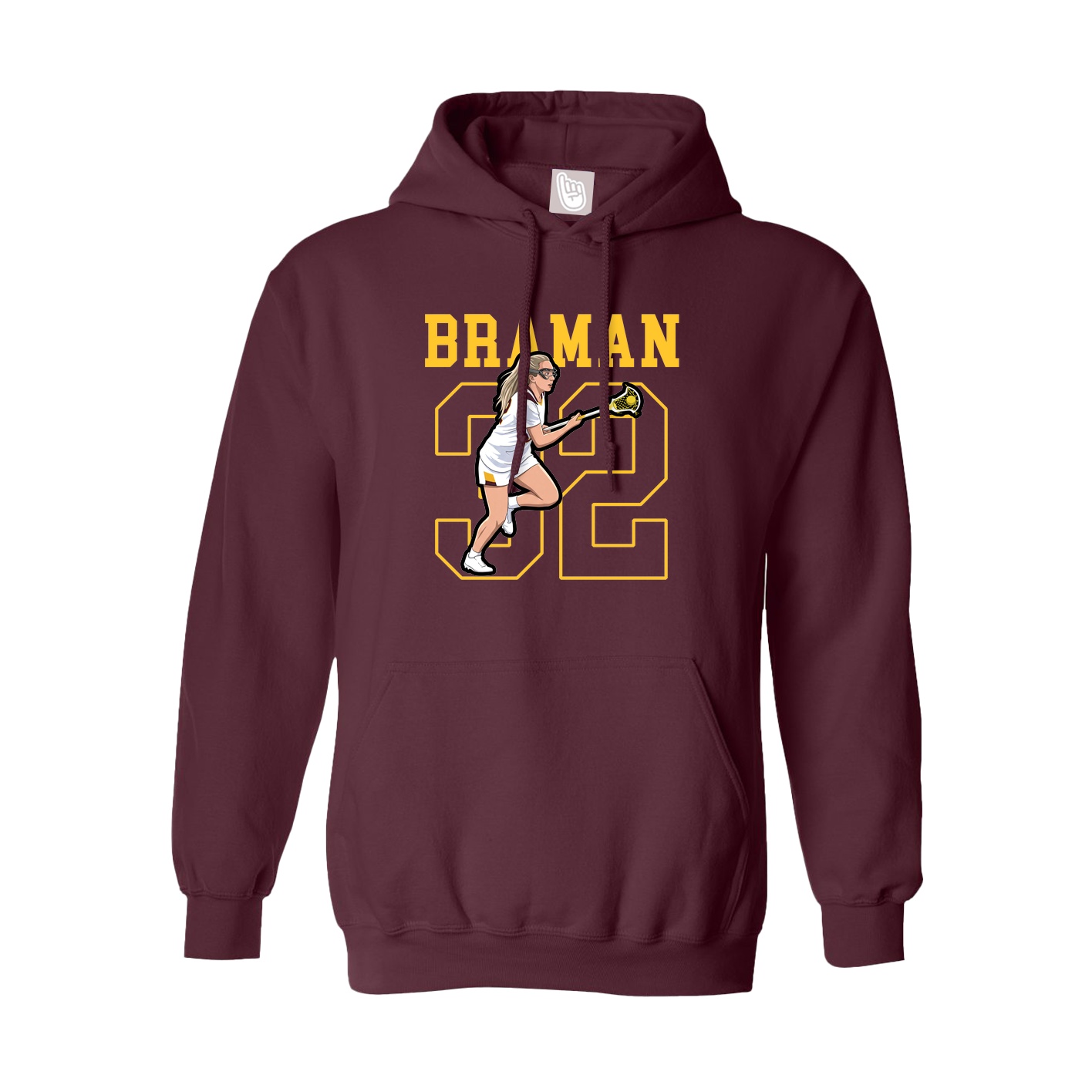 Hoodie — Shirsey in Maroon