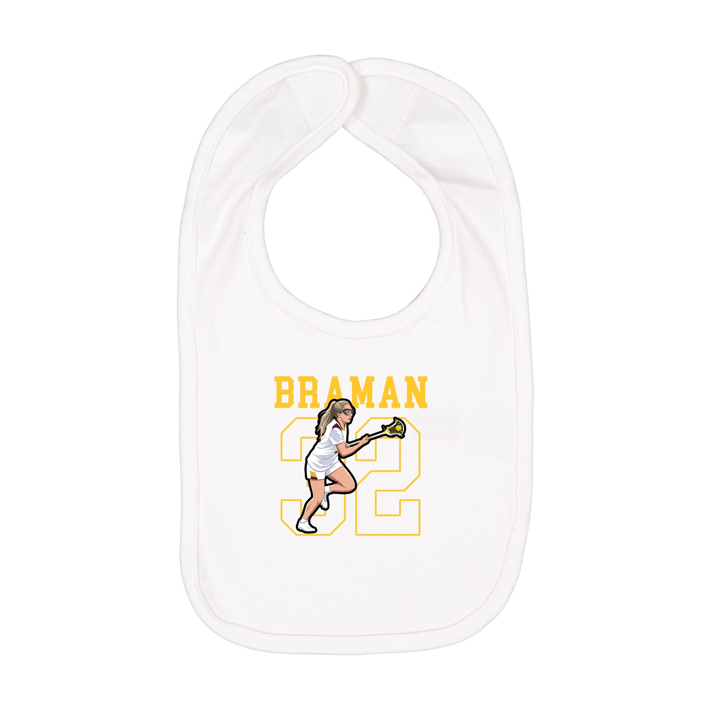 Infant Bib — Shirsey in White