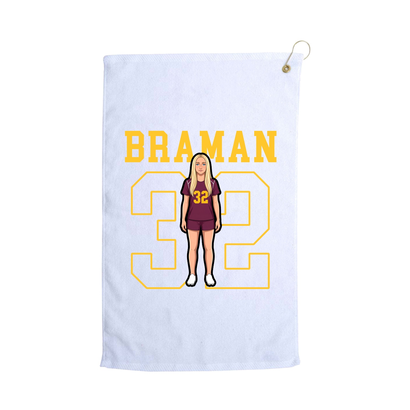 Golf Towel — Shirsey in White
