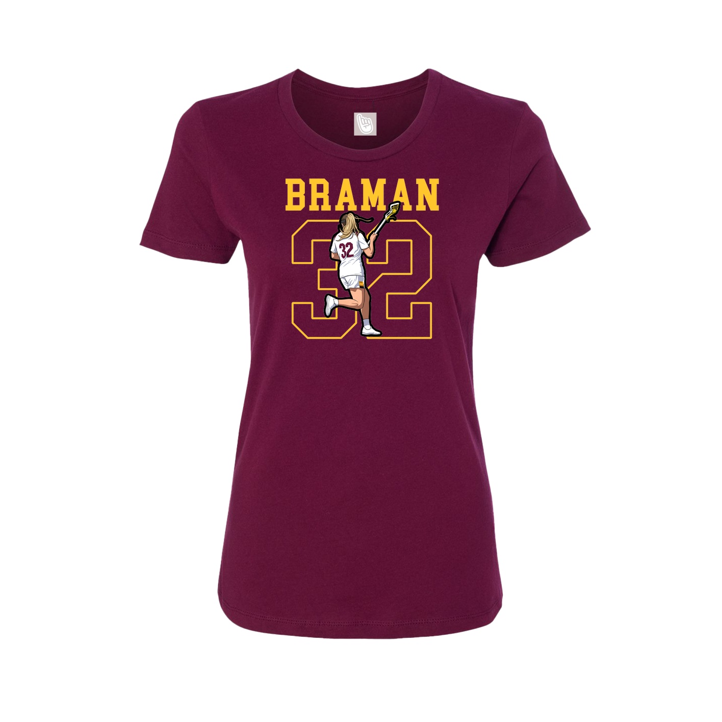 Fitted Women's Tee — Shirsey in Maroon