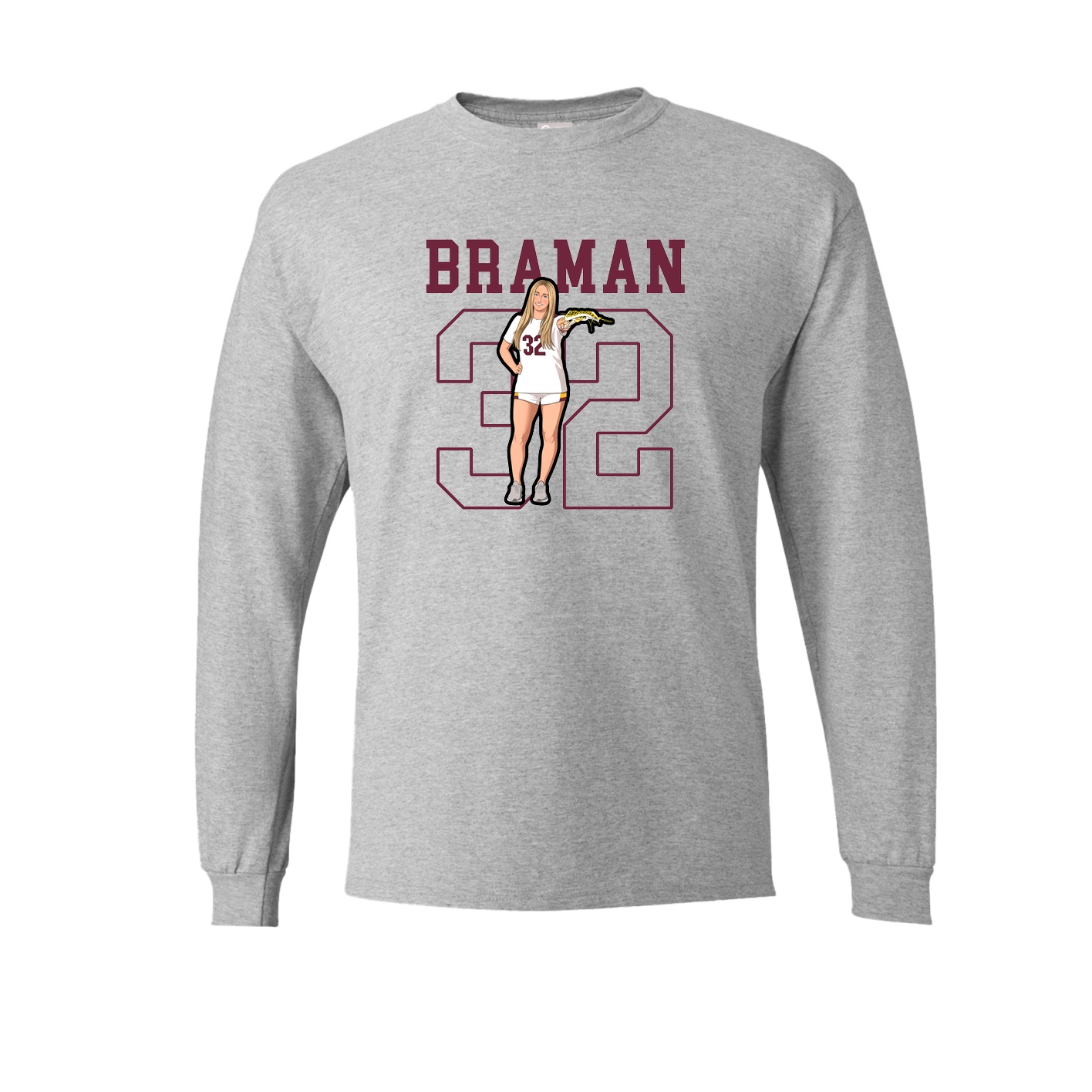 Long Sleeve Tee — Shirsey in Grey