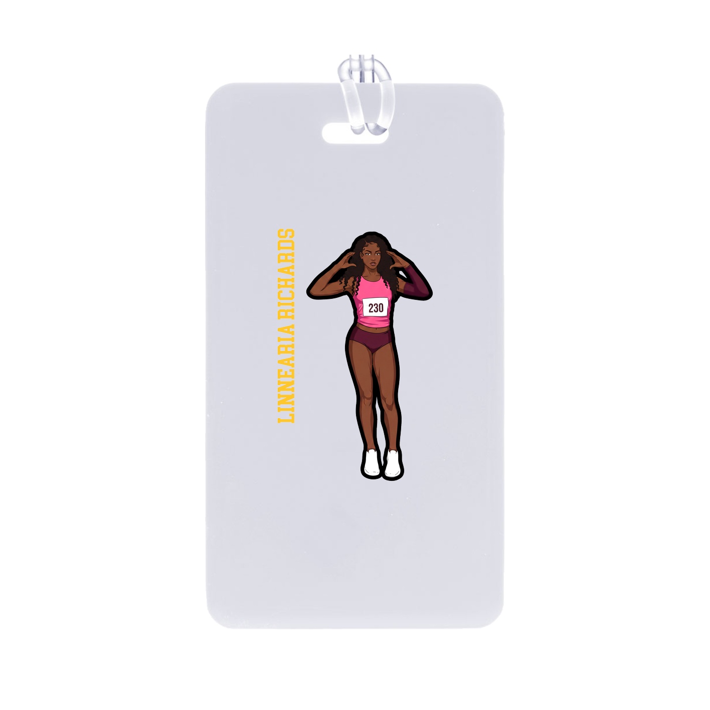 Bag Tag — Name Vertical in Classic