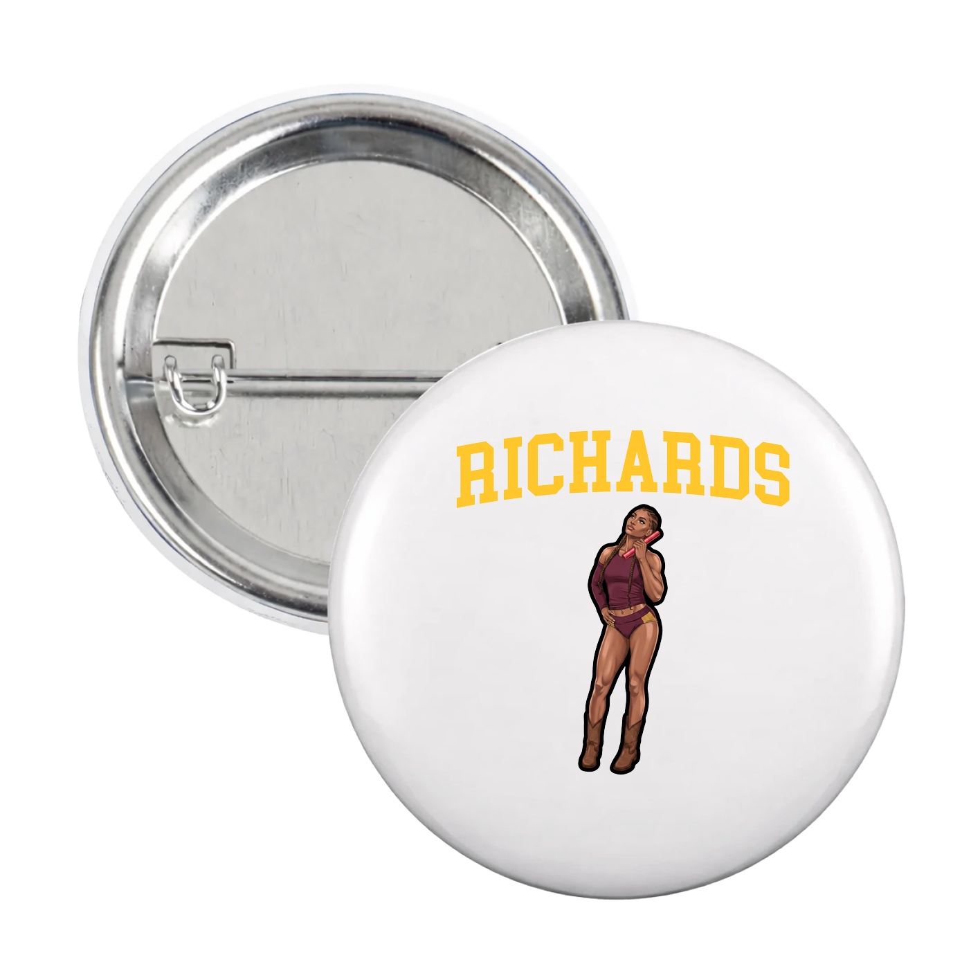 Game Day Button — Shirsey in White