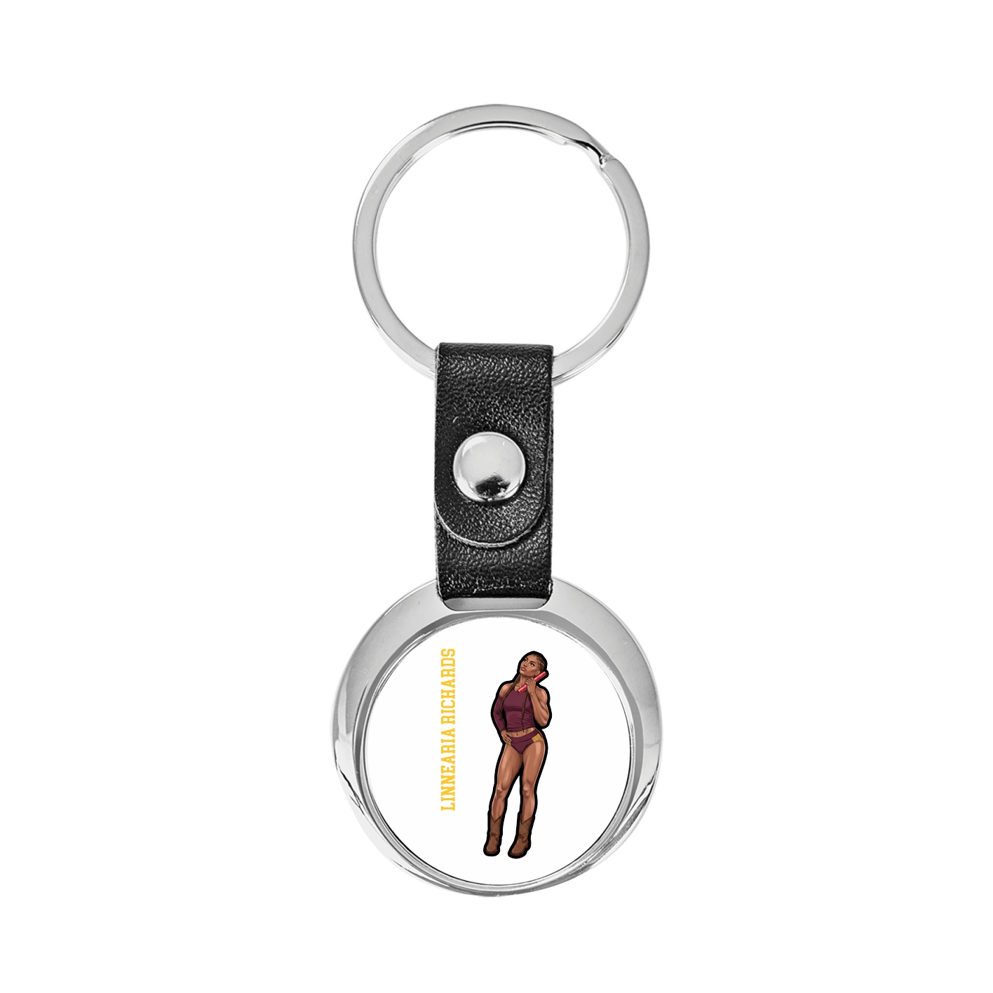 Key Chain — Name Vertical in Classic