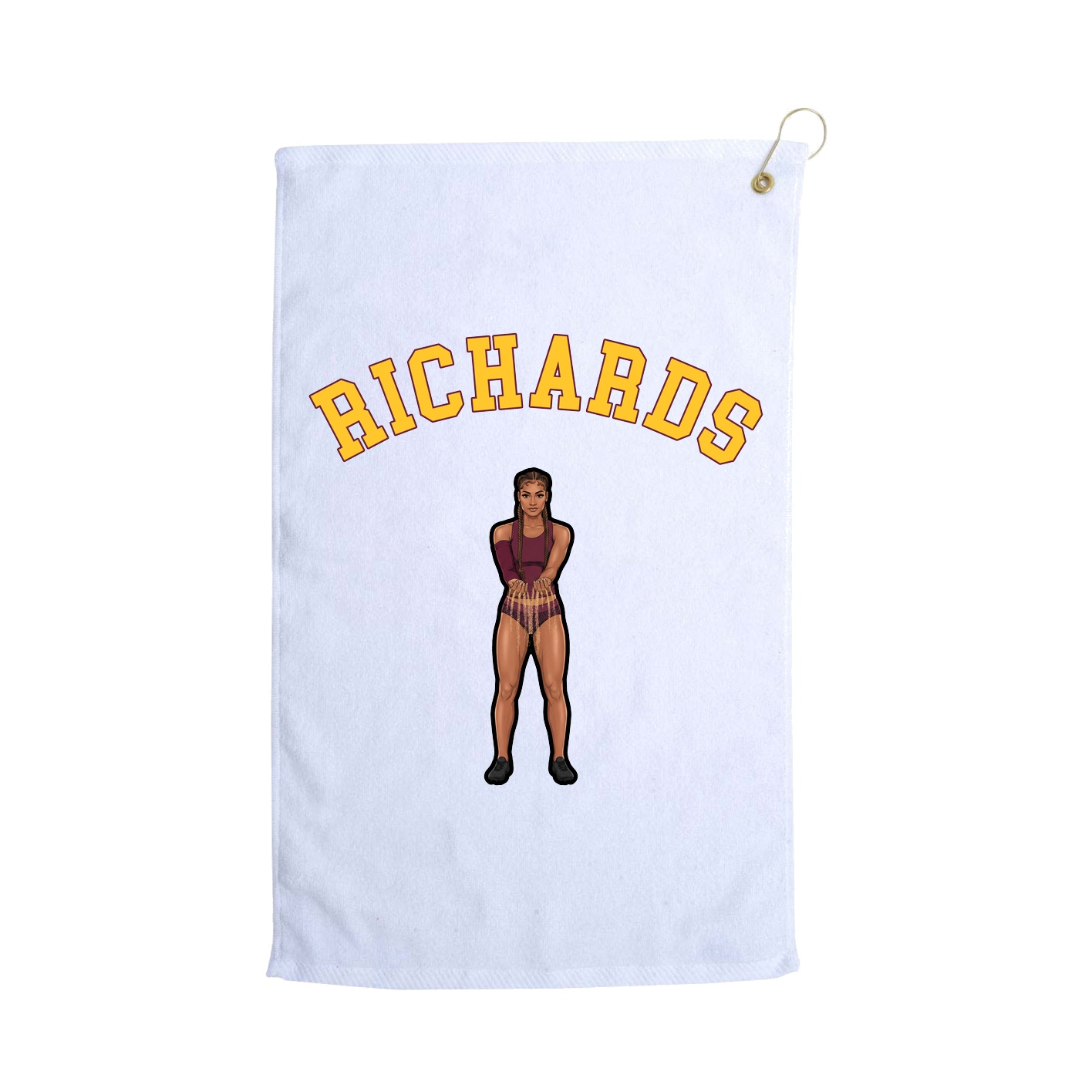 Golf Towel — Shirsey Arch in White