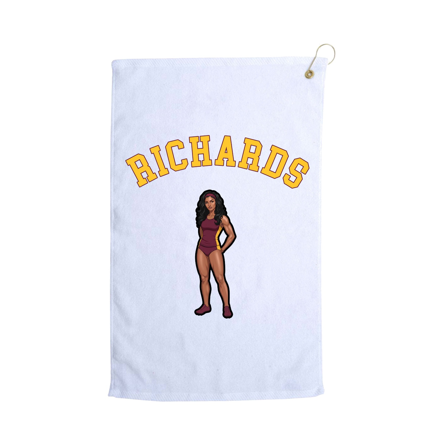 Golf Towel — Shirsey Arch in White