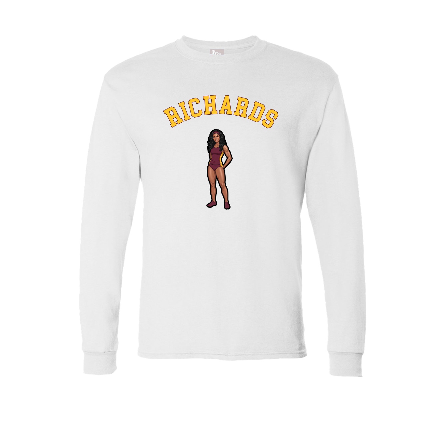 Long Sleeve Tee — Shirsey Arch in White