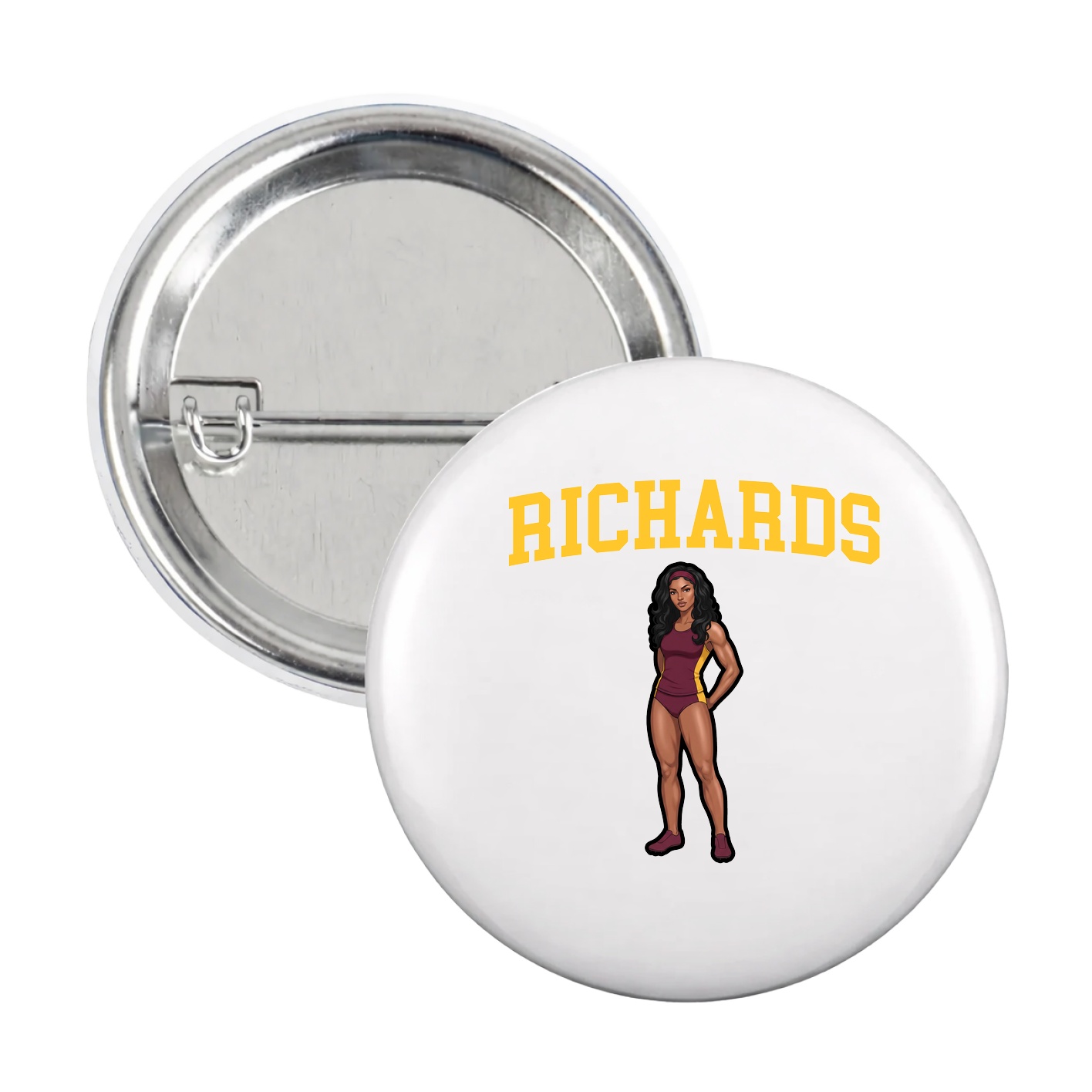 Game Day Button — Shirsey in White