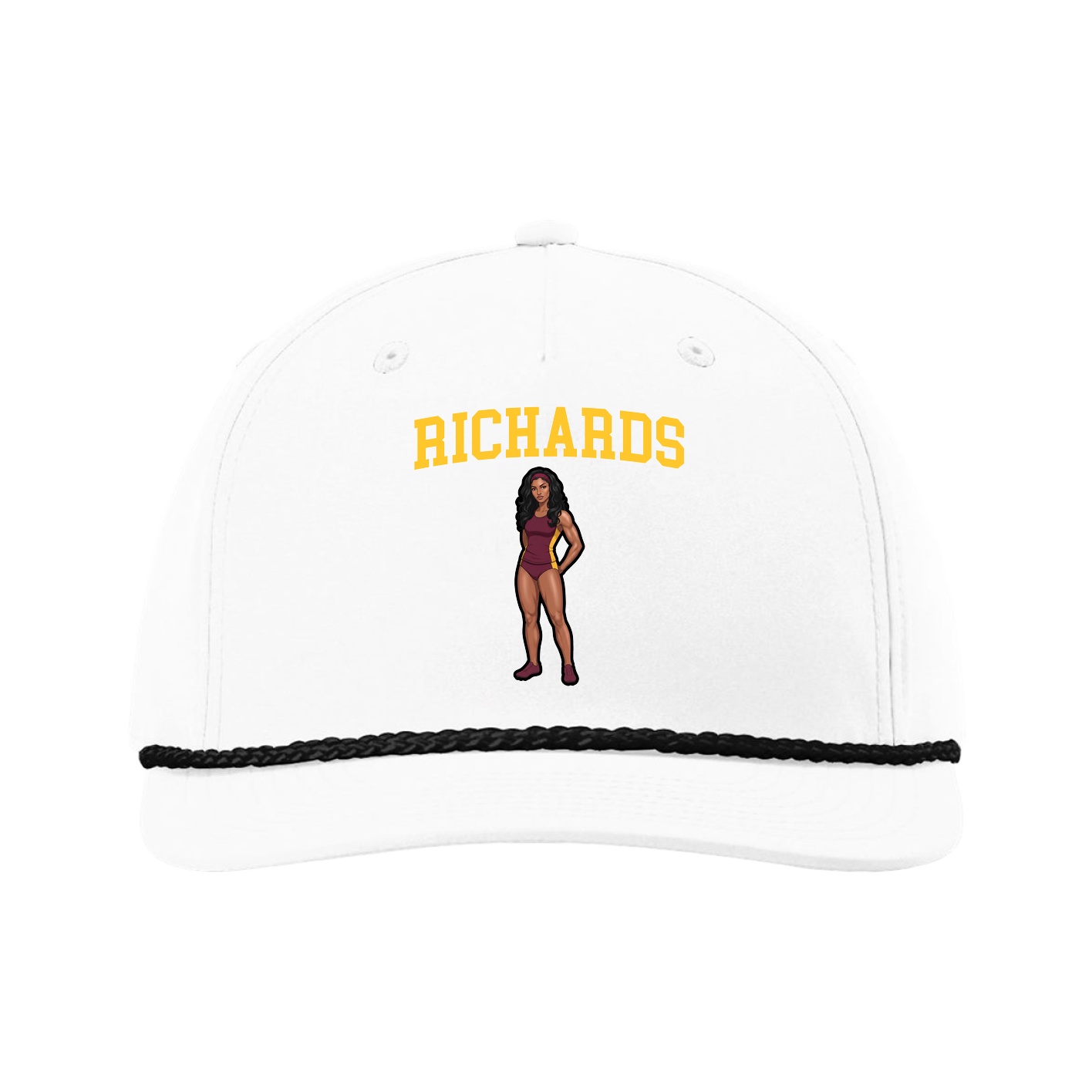 Five-Panel Classic Rope Cap — Shirsey in White
