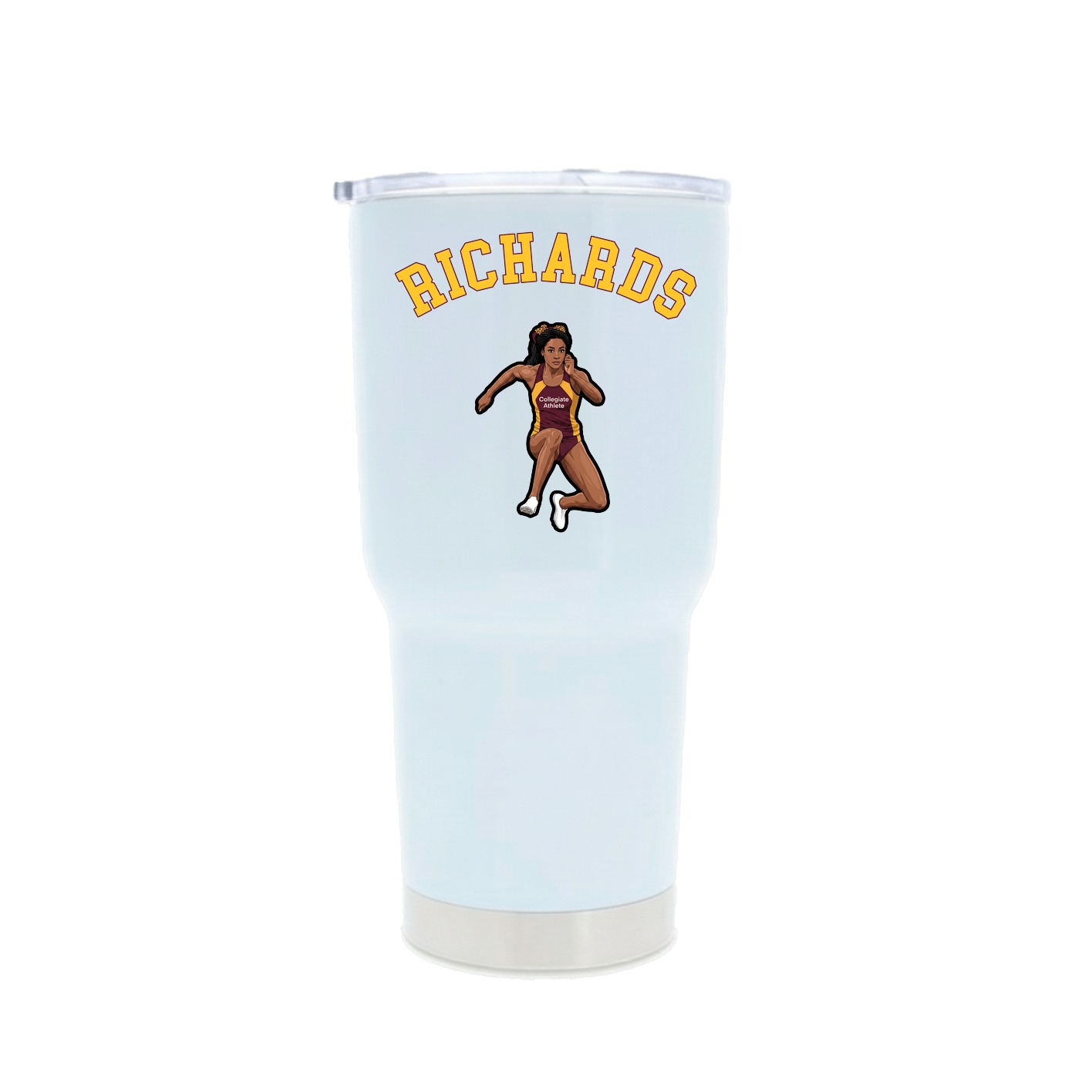 30oz Stainless Steel Tumbler — Shirsey Arch in White