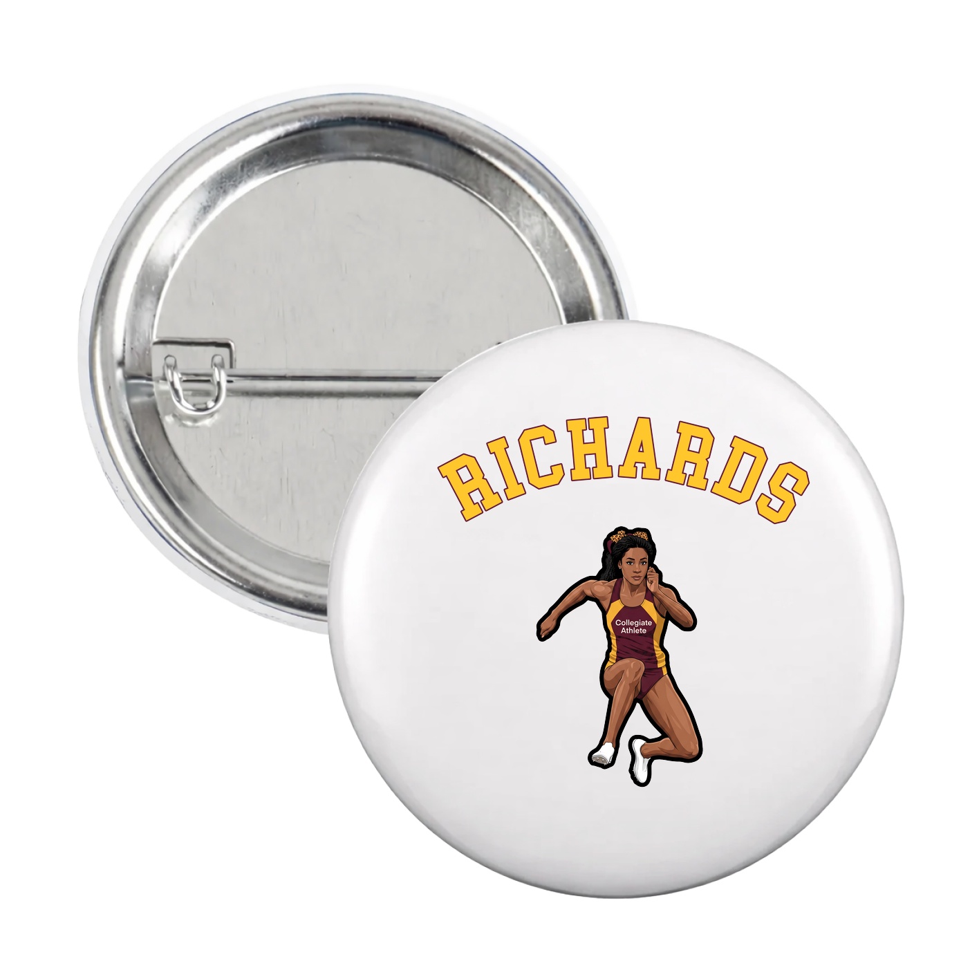 Game Day Button — Shirsey Arch in White