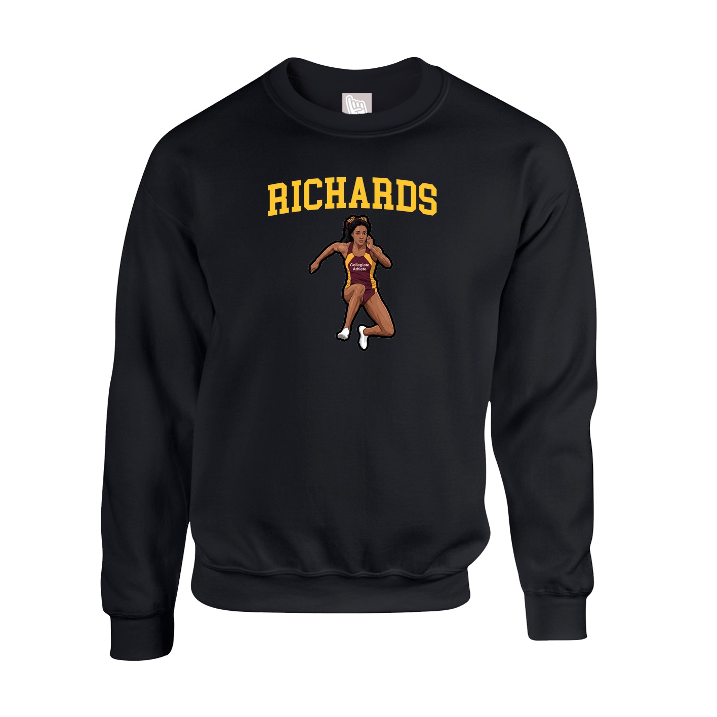 Fleece Crew — Shirsey in Black