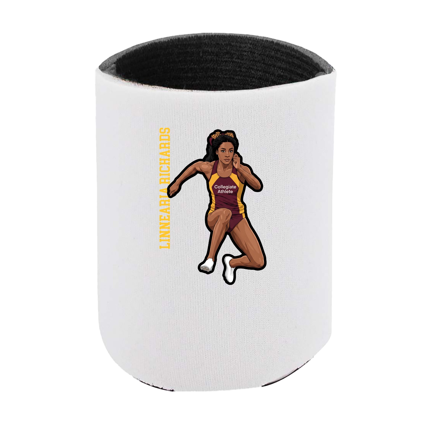 Can Holder — Name Vertical in White