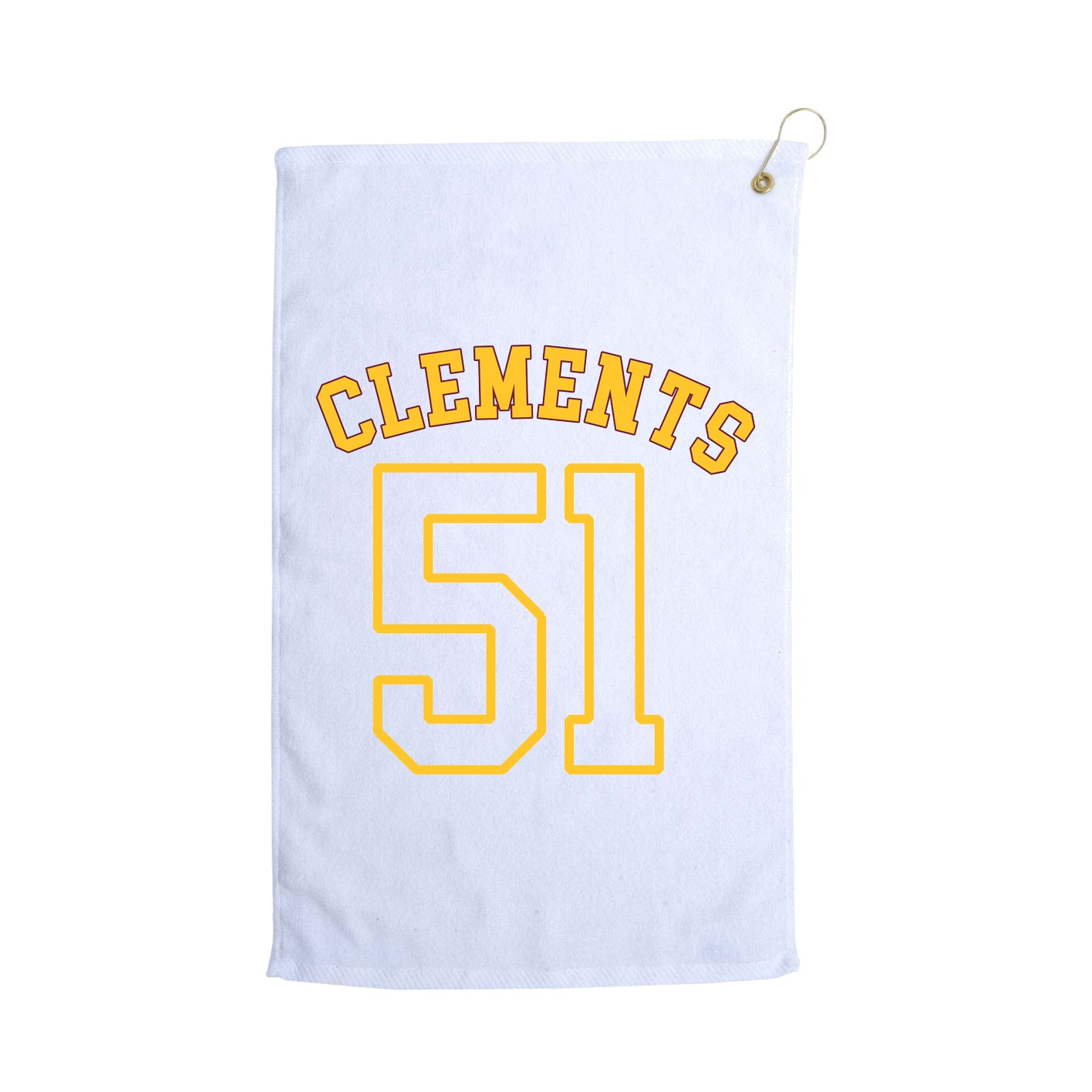 Golf Towel — Shirsey Arch in White