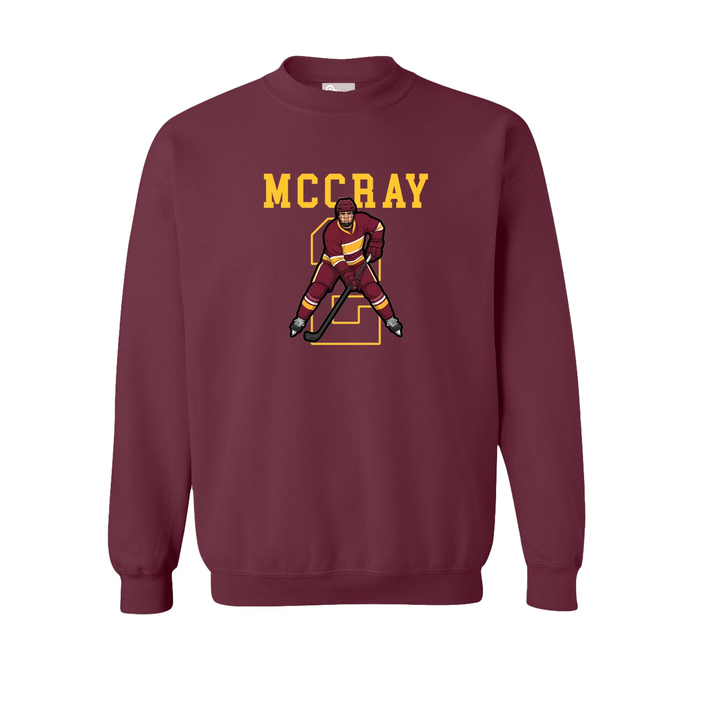 Fleece Crew — Shirsey in Maroon