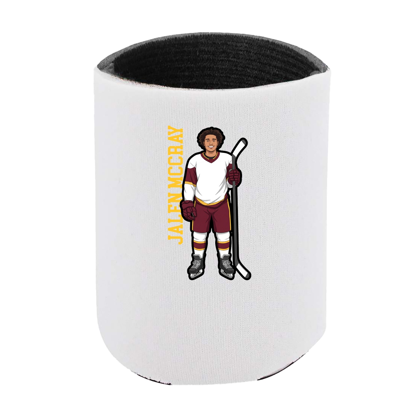 Can Holder — Name Vertical in White