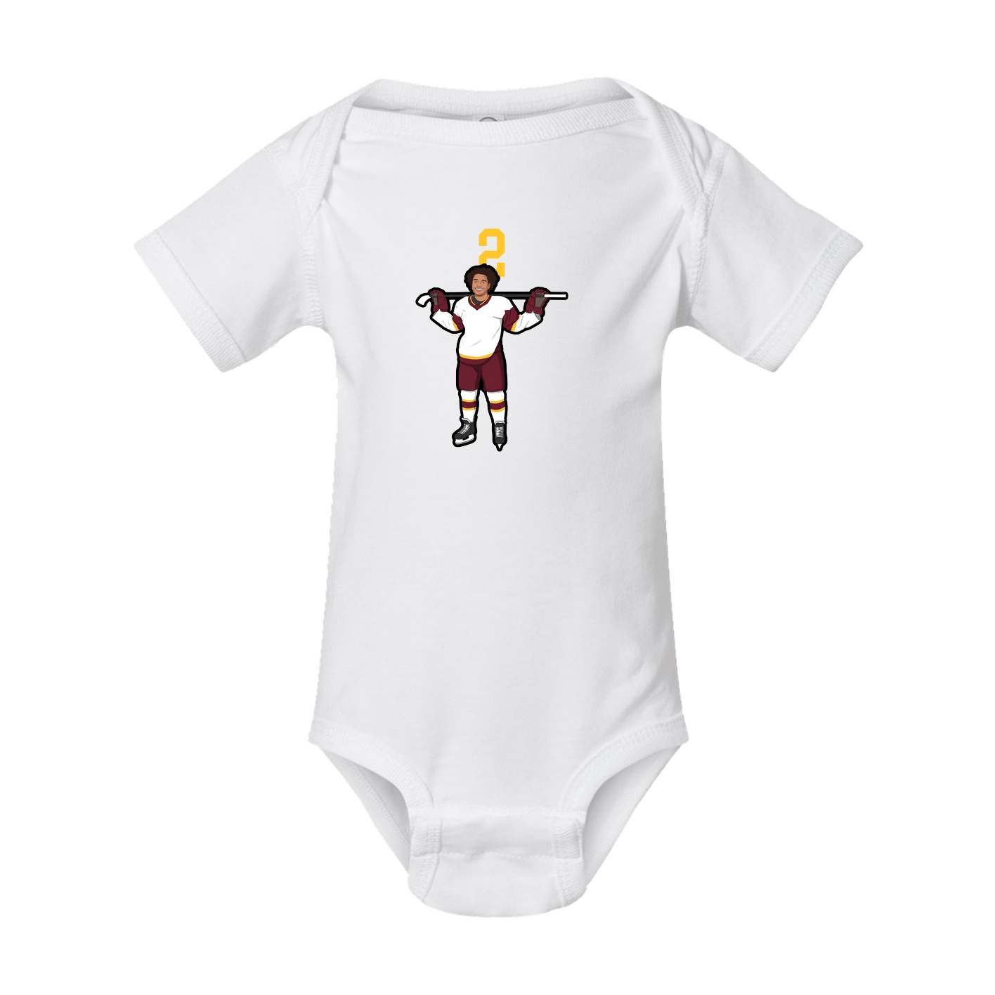 Baby Onesie — Number Top in White