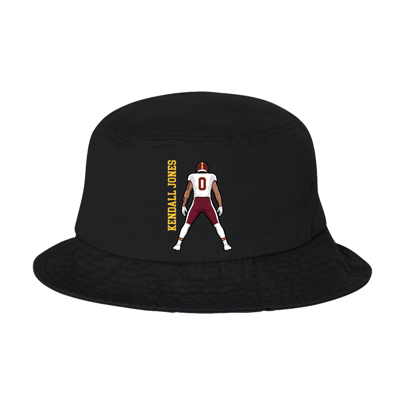 Bucket Cap — Name Vertical in Black