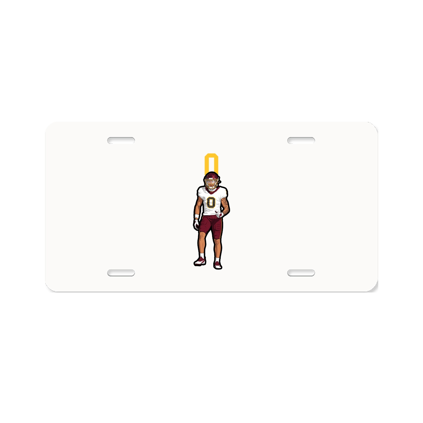 License Plate — Number Top in Classic