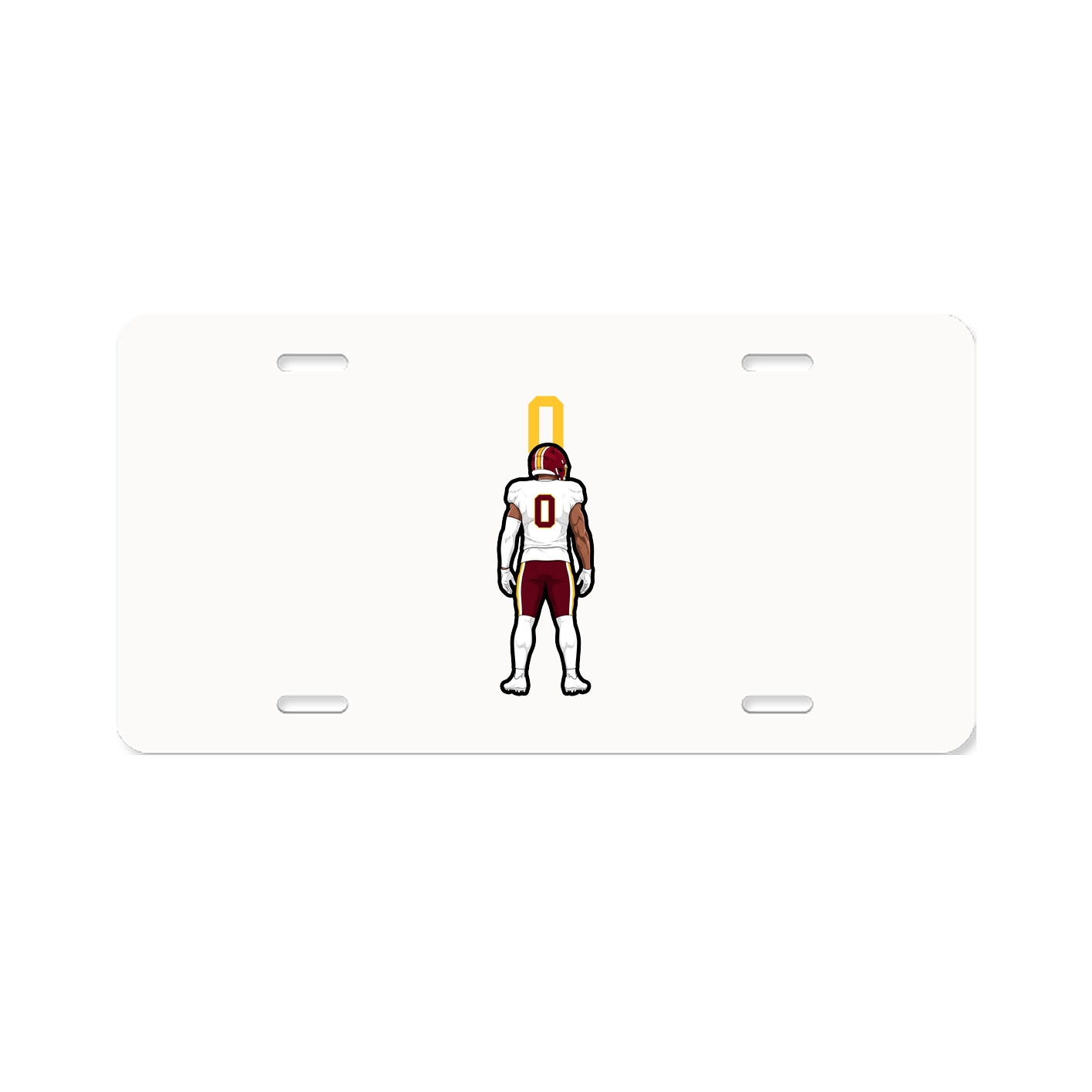 License Plate — Number Top in Classic